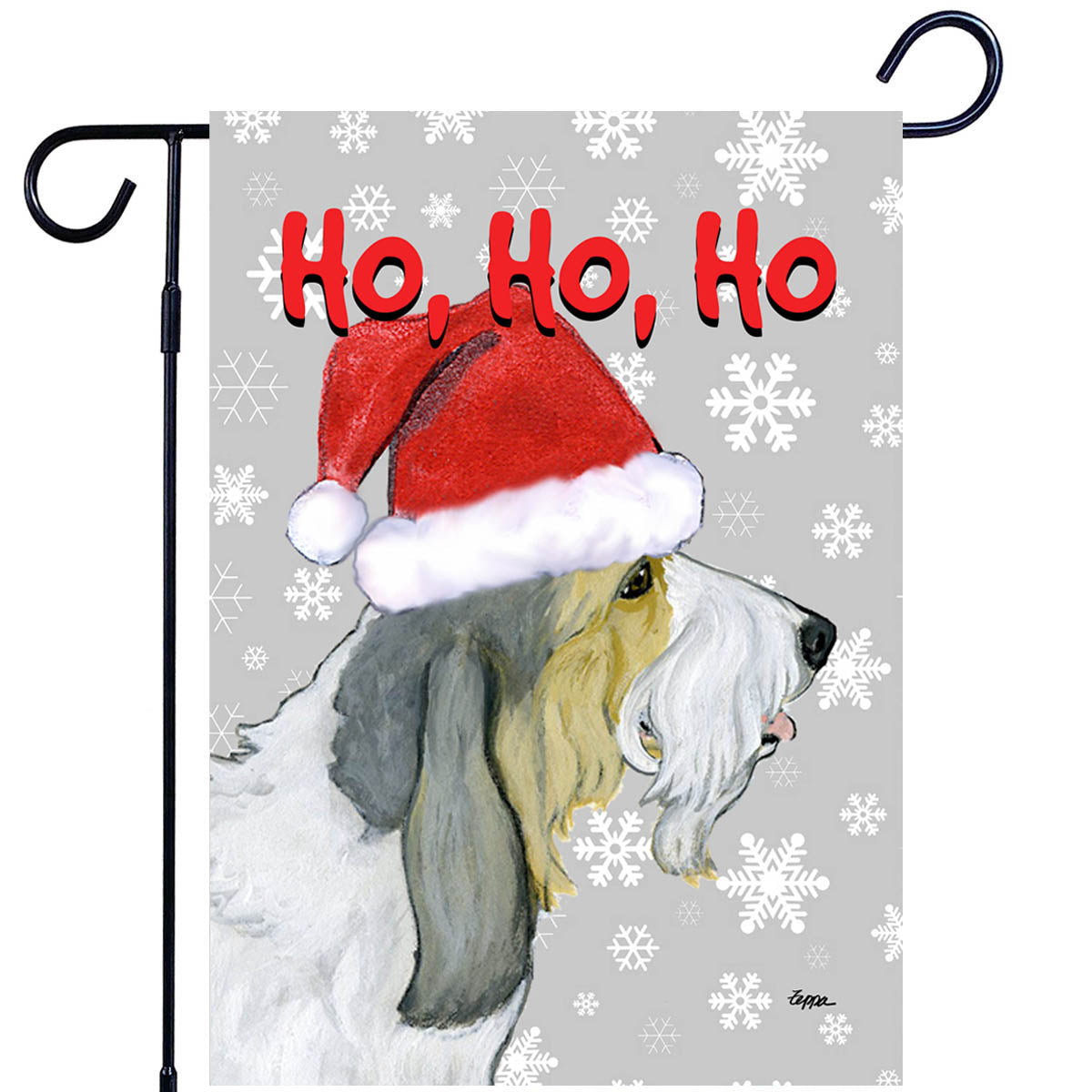 Grand Basset Griffon Vendeen Ho Ho Ho Garden Flag