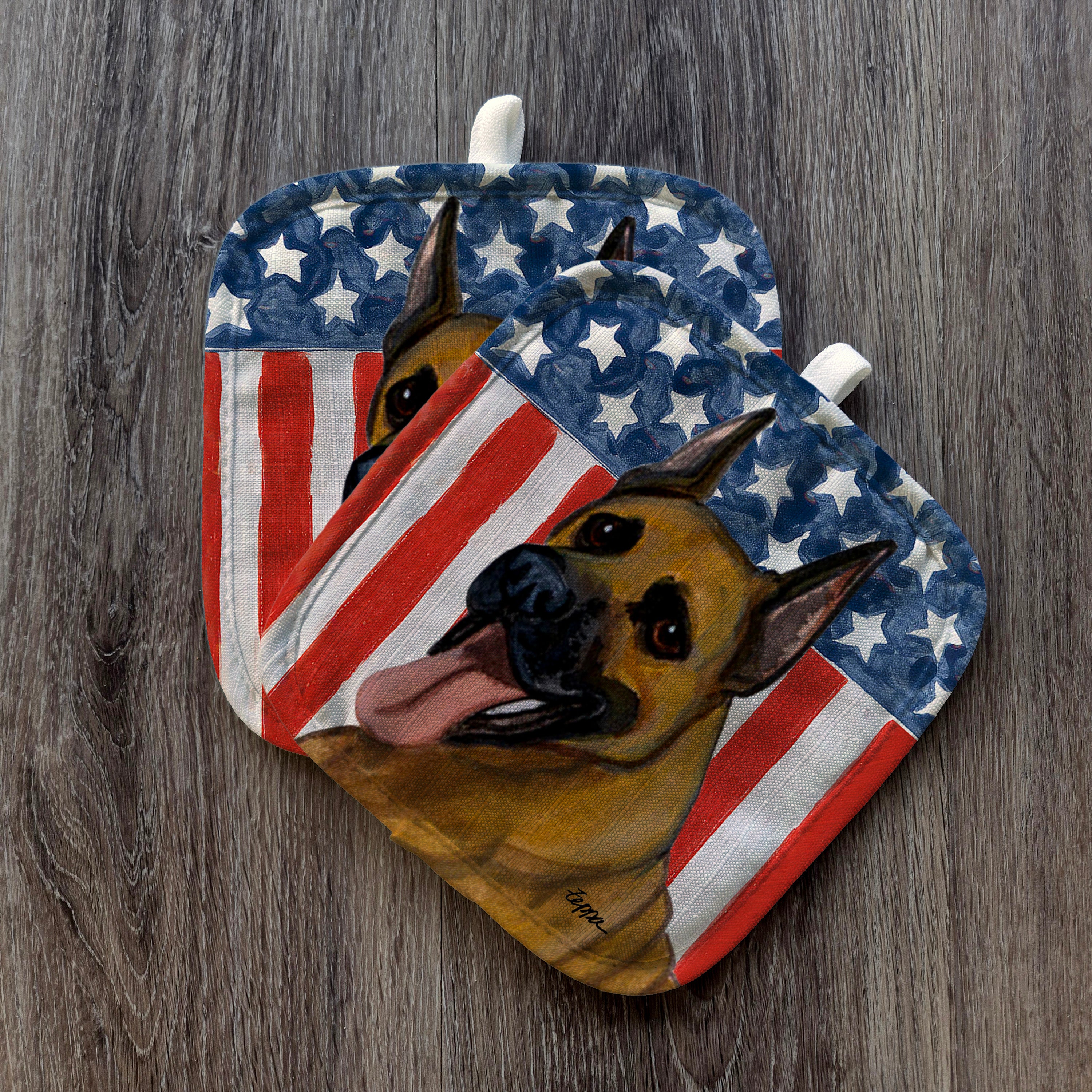 Great Dane Americana Pot Holder Set