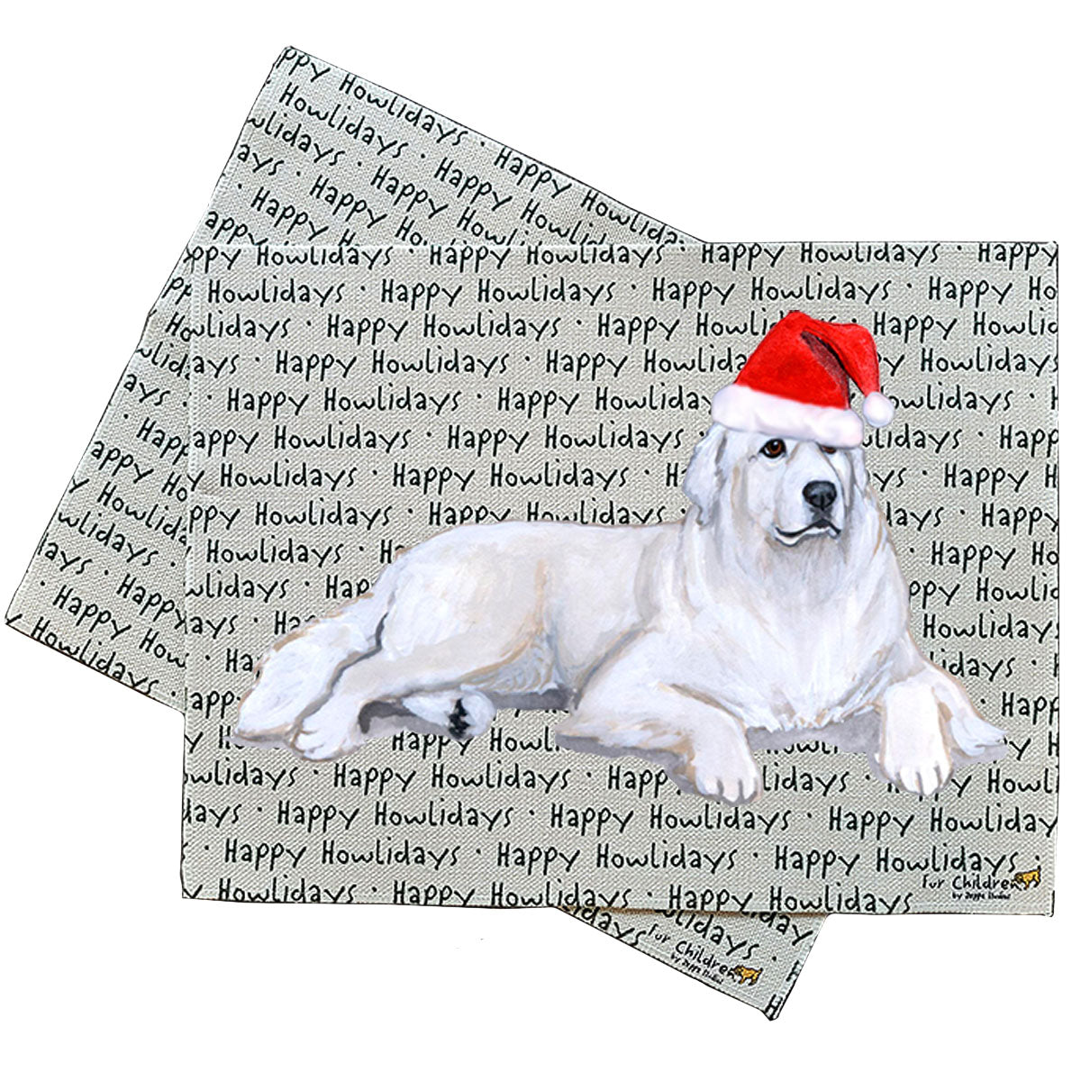 Great Pyrenees Howliday Placemats