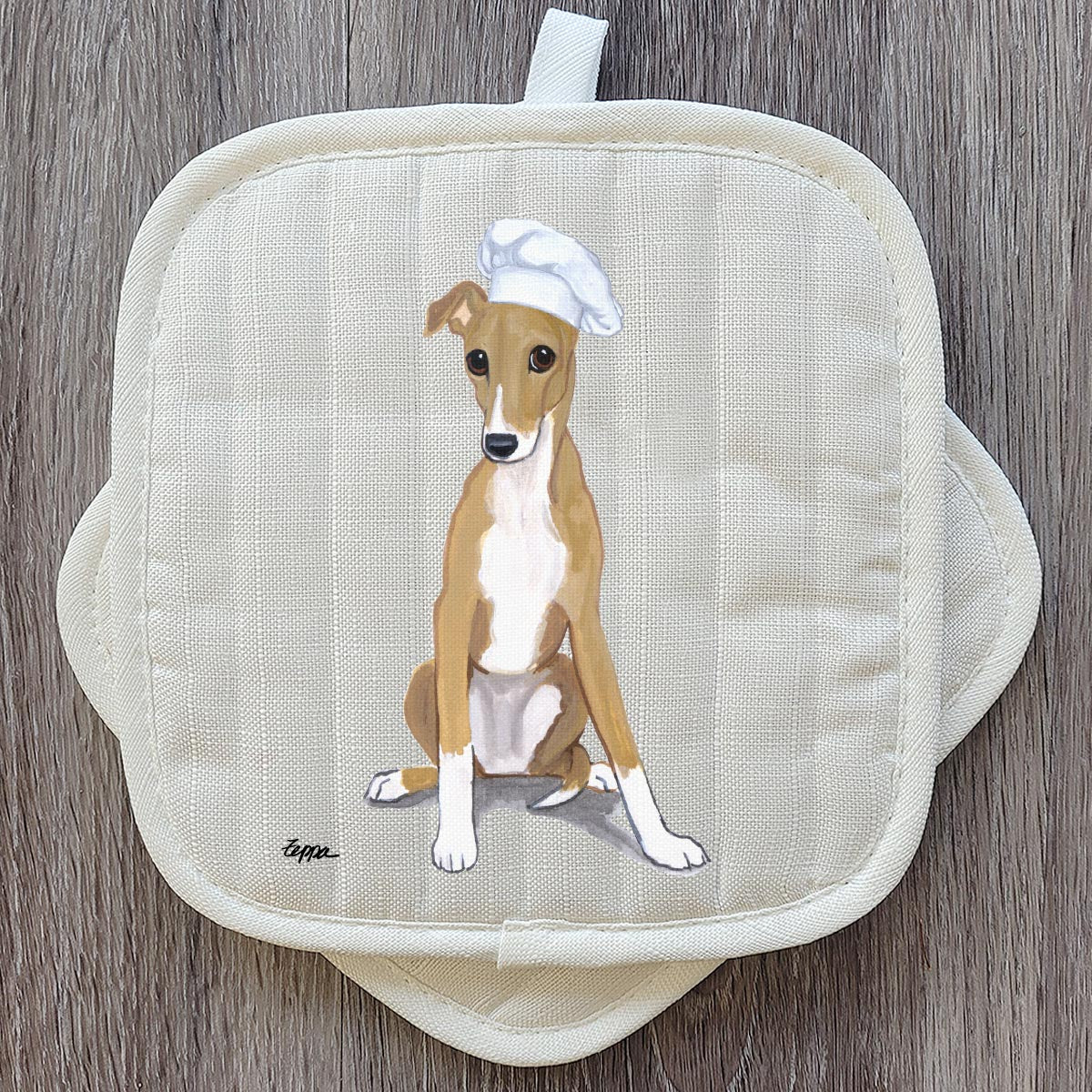 Greyhound Puppy Pot Holder Set