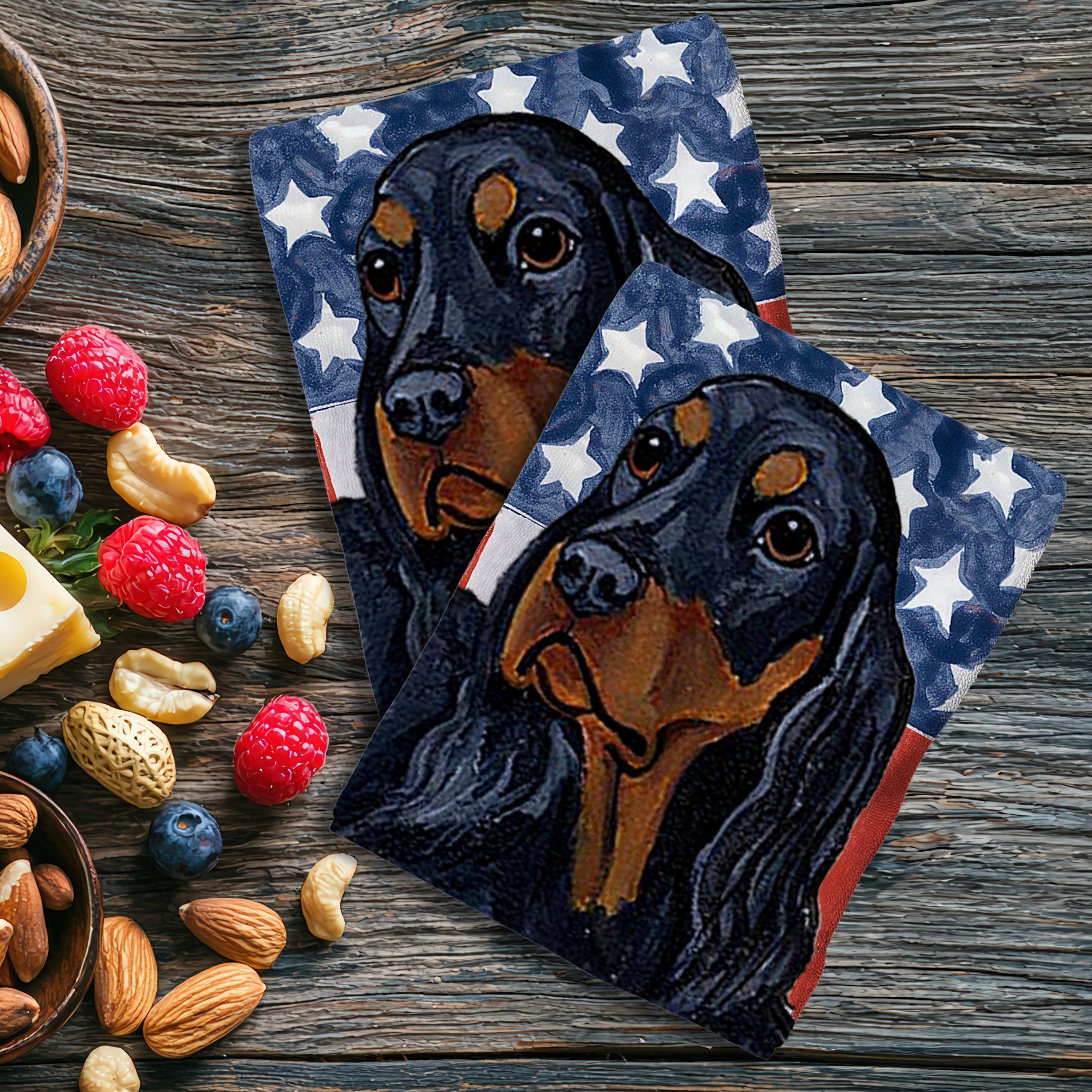 Gordon Setter American Kitchen Towel Set