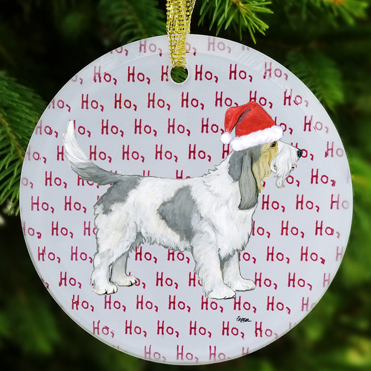 Grand Basset Griffon Vendeen Christmas Ornament