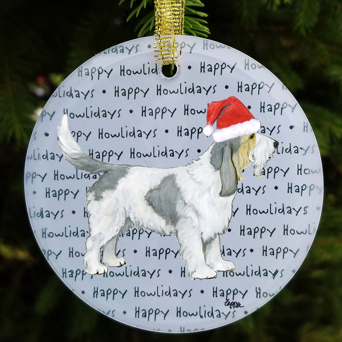 Grand Basset Griffon Vendeen Christmas Ornament