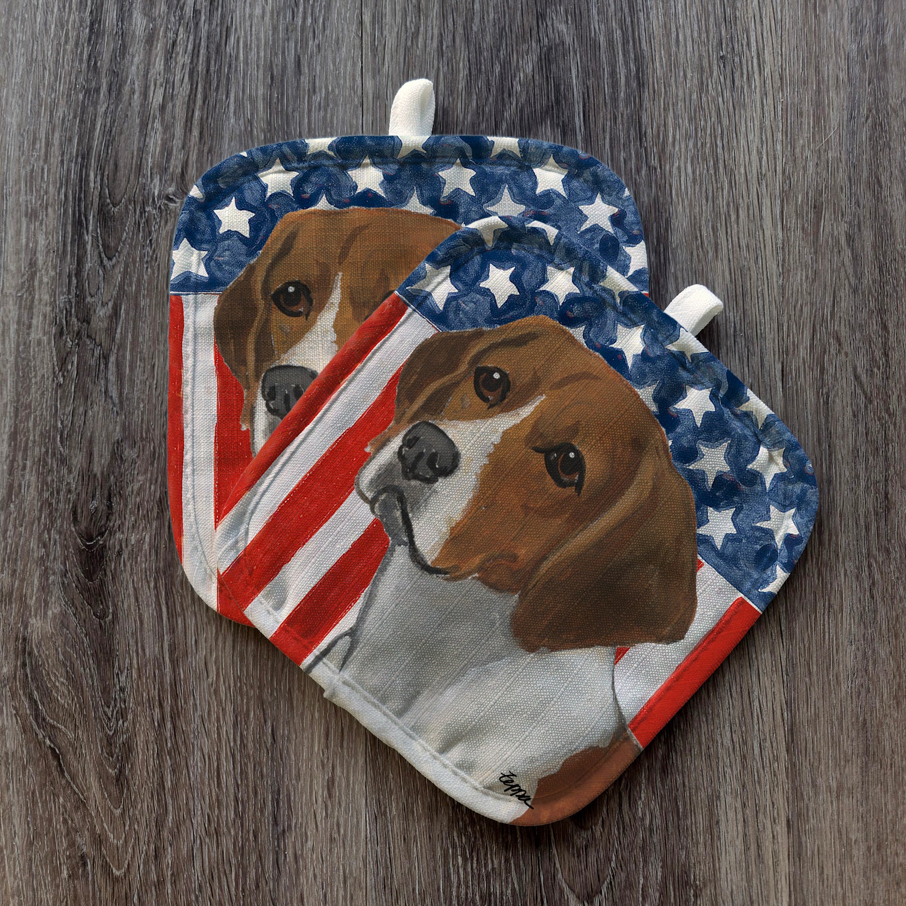 Harrier Americana Pot Holder Set