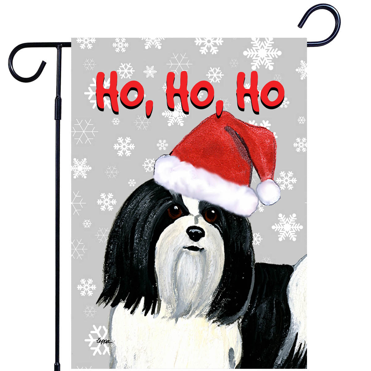 Havanese Ho Ho Ho Garden Flag