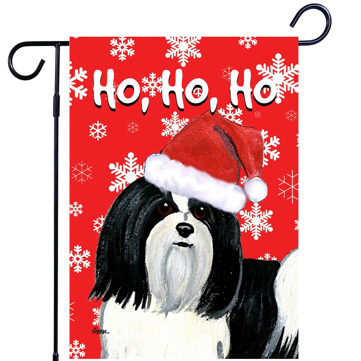 Havanese Ho Ho Ho Garden Flag