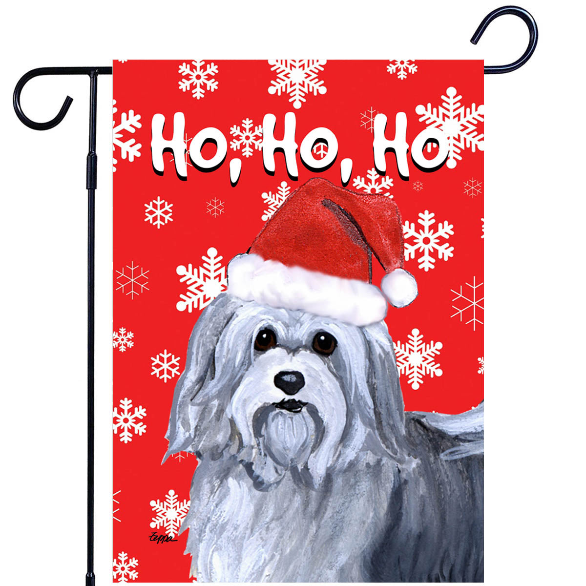 Havanese Ho Ho Ho Garden Flag