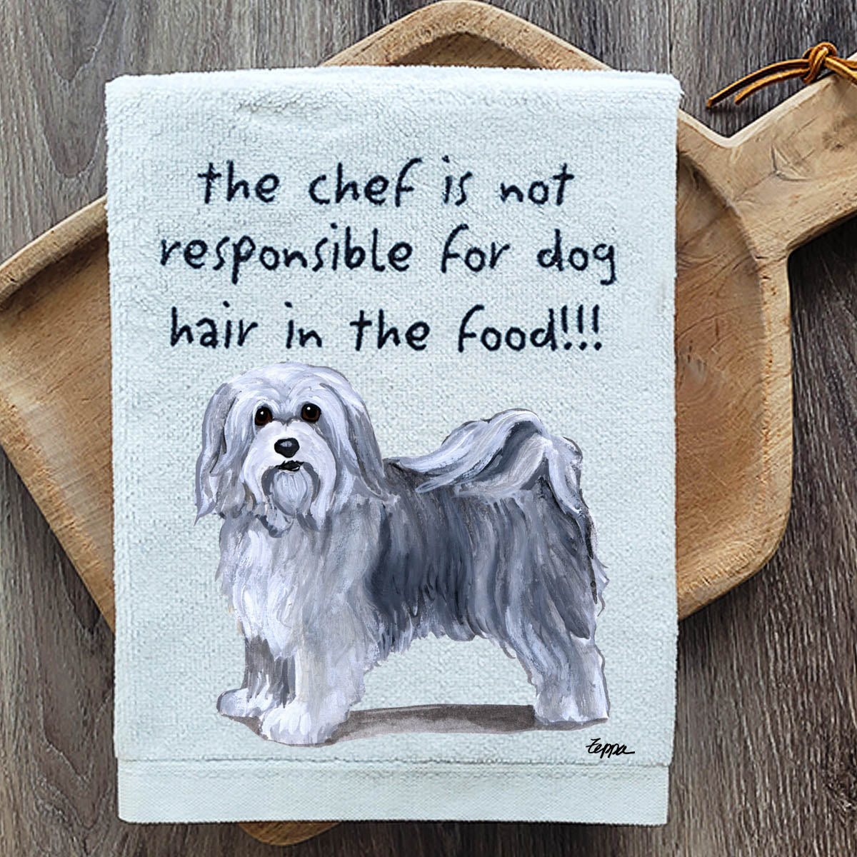 Pawsitively Adorable Havanese Kitchen Towel