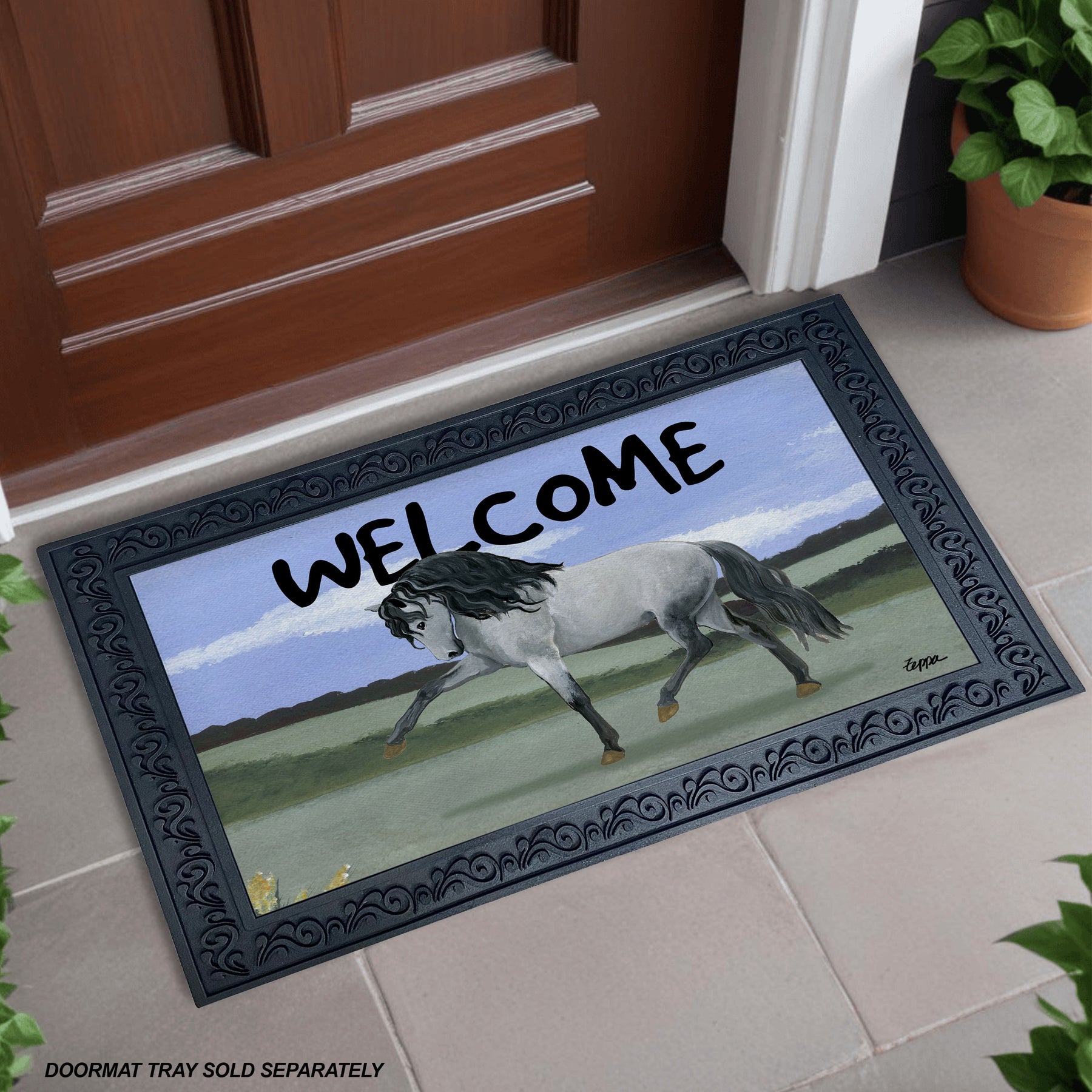 Andalusian Horse Welcome Mat