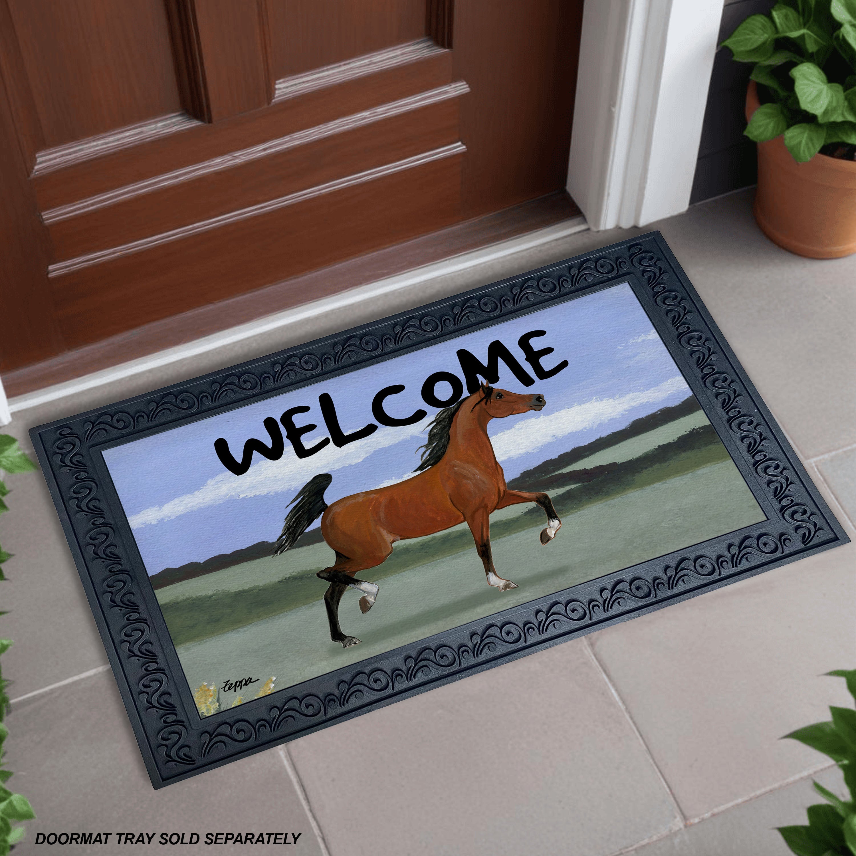 Arabian Horse Welcome Mat