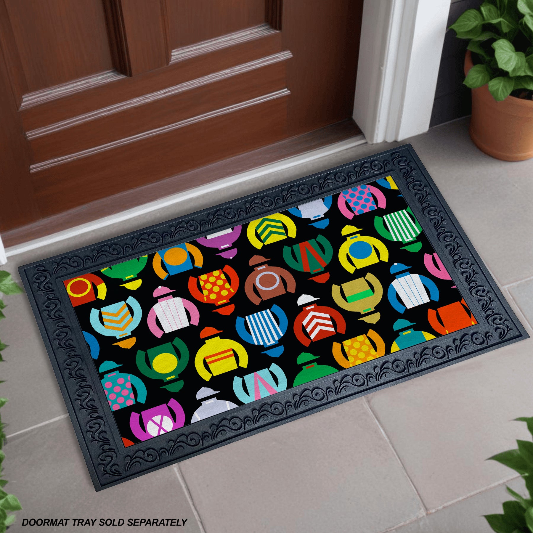 Jockey Silks Welcome Mat