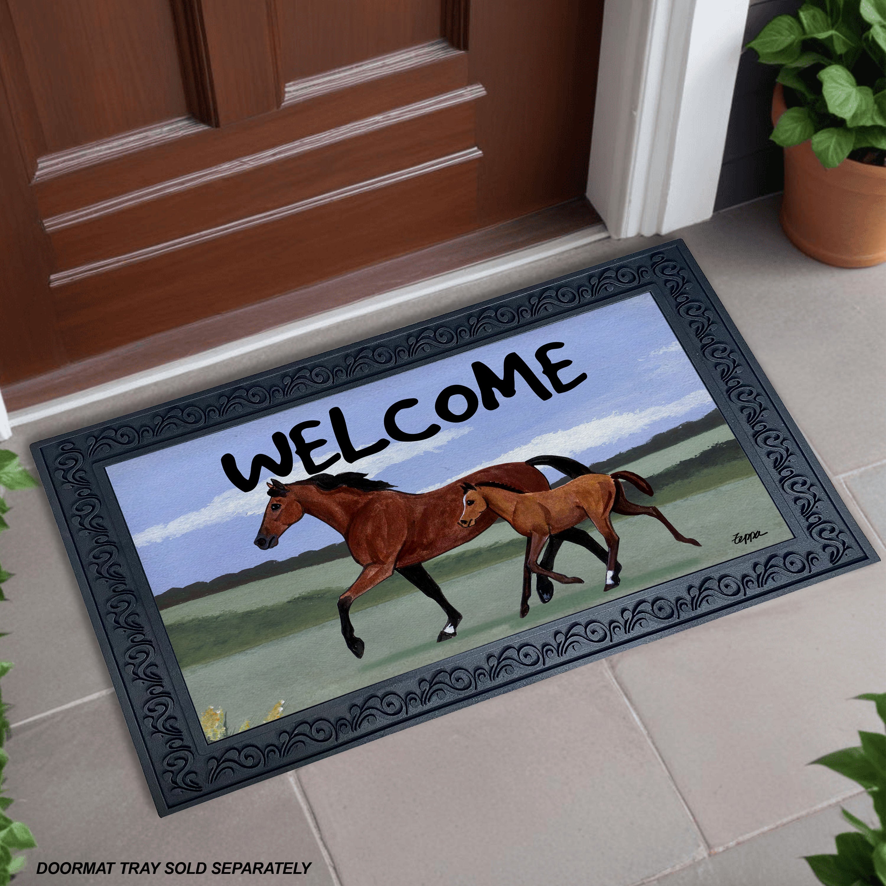 Mare & Foal Welcome Mat