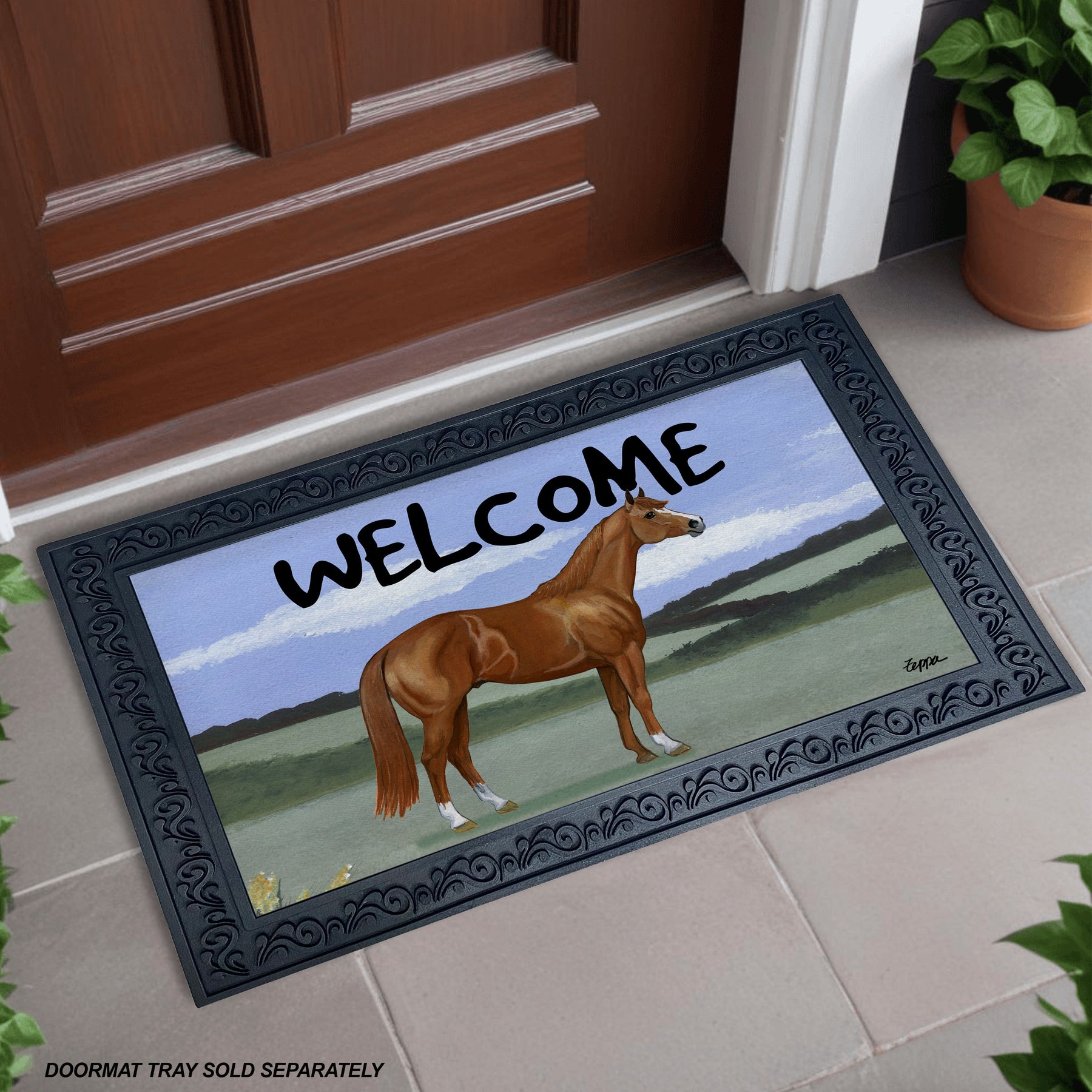 Quarter Horse Welcome Mat