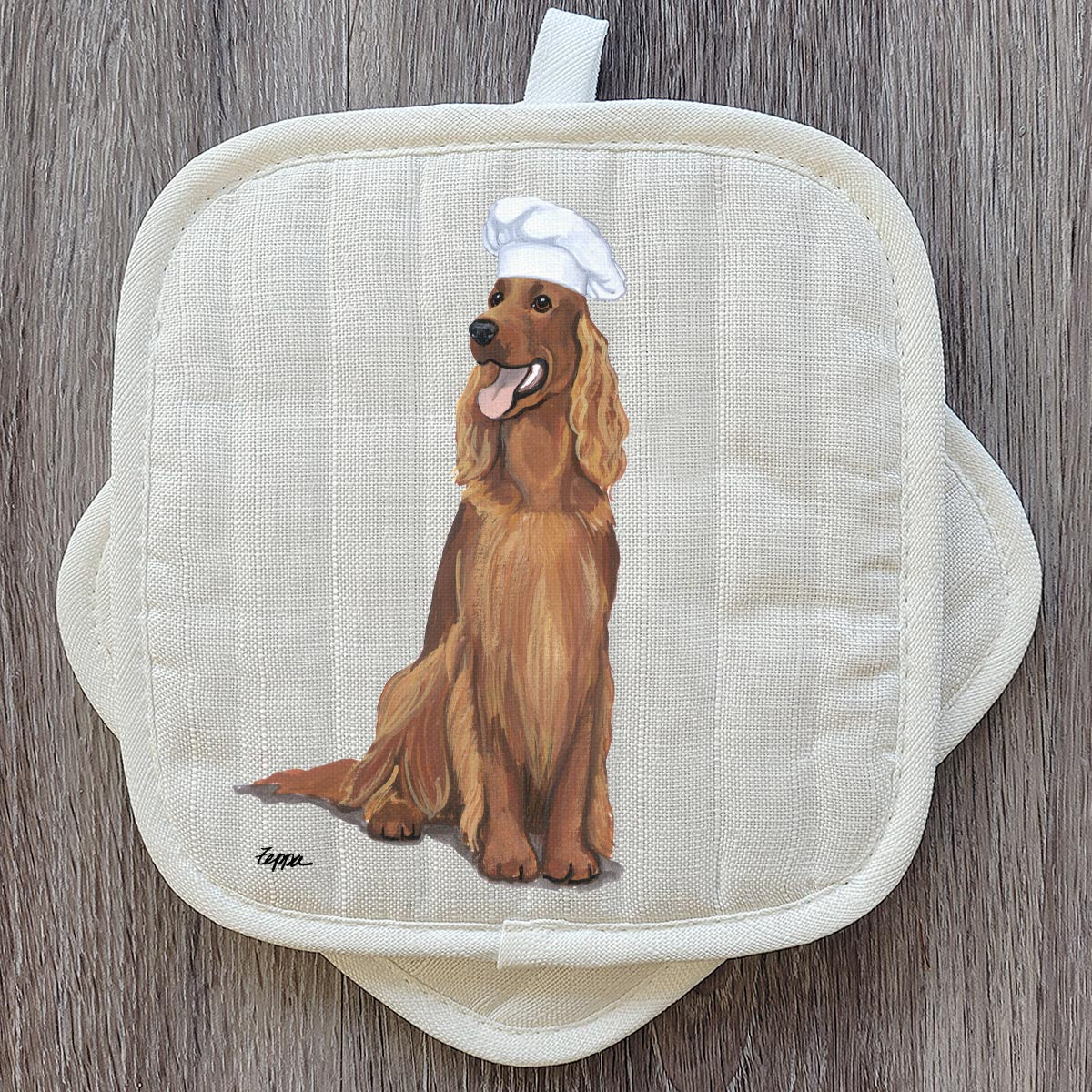 Irish Setter Pot Holder Set