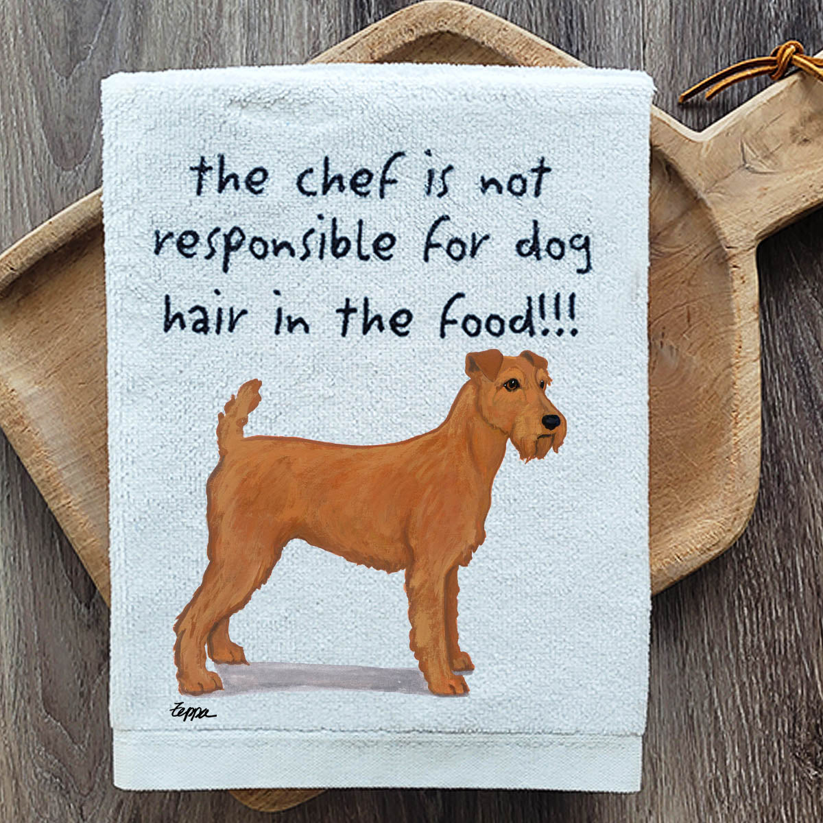 Pawsitively Adorable Irish Terrier Kitchen Towel