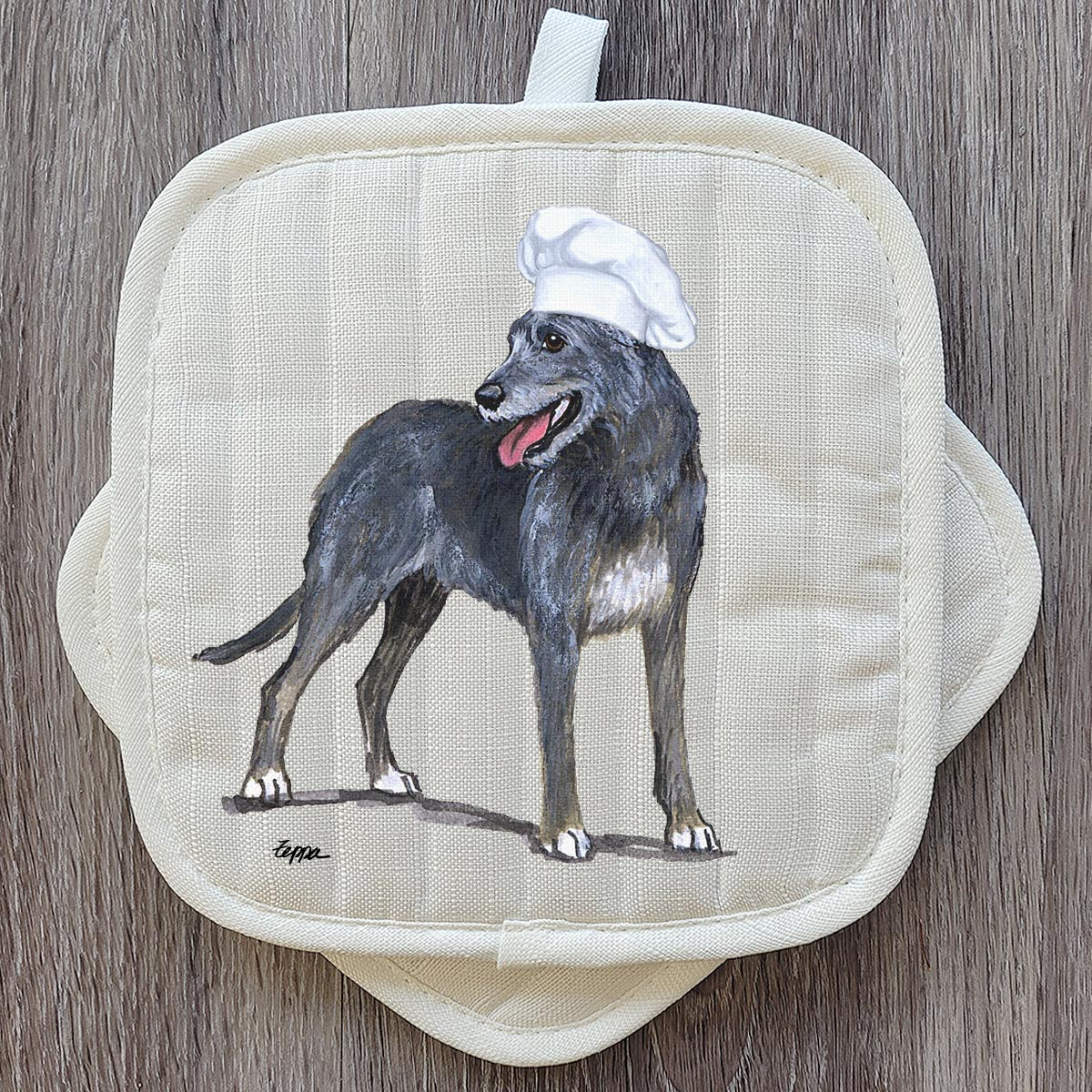 Irish Wolfhound Pot Holder Set