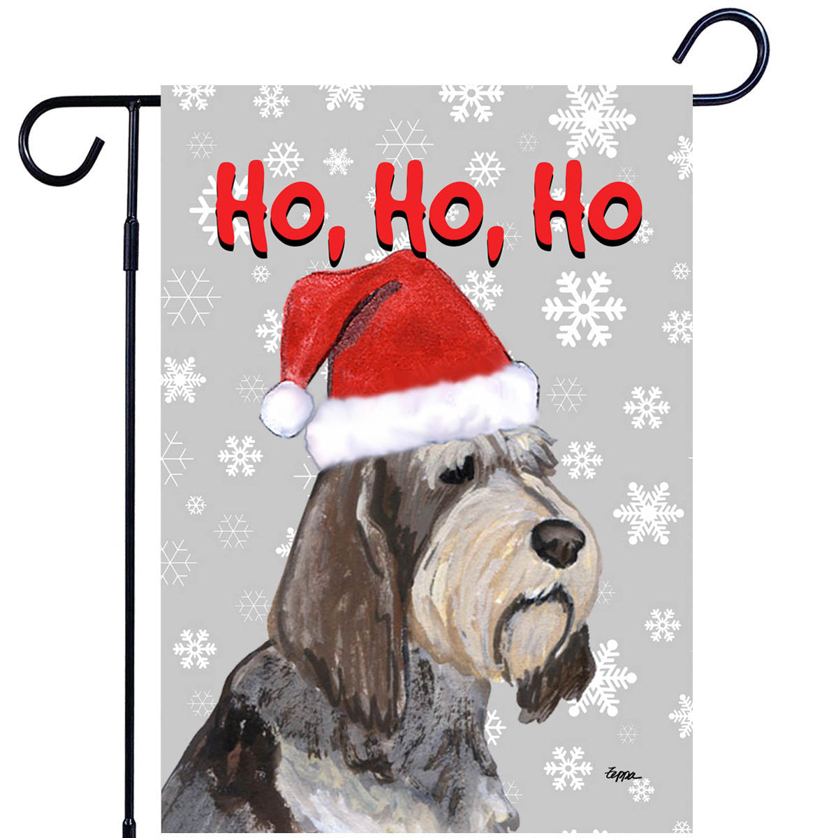 Italian Spinone Ho Ho Ho Garden Flag