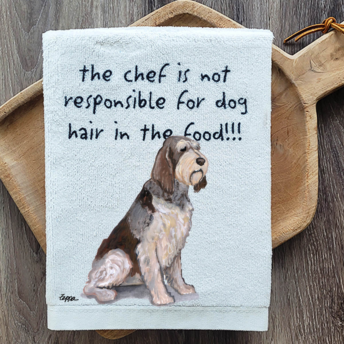 Pawsitively Adorable Italian Spinone Kitchen Towel