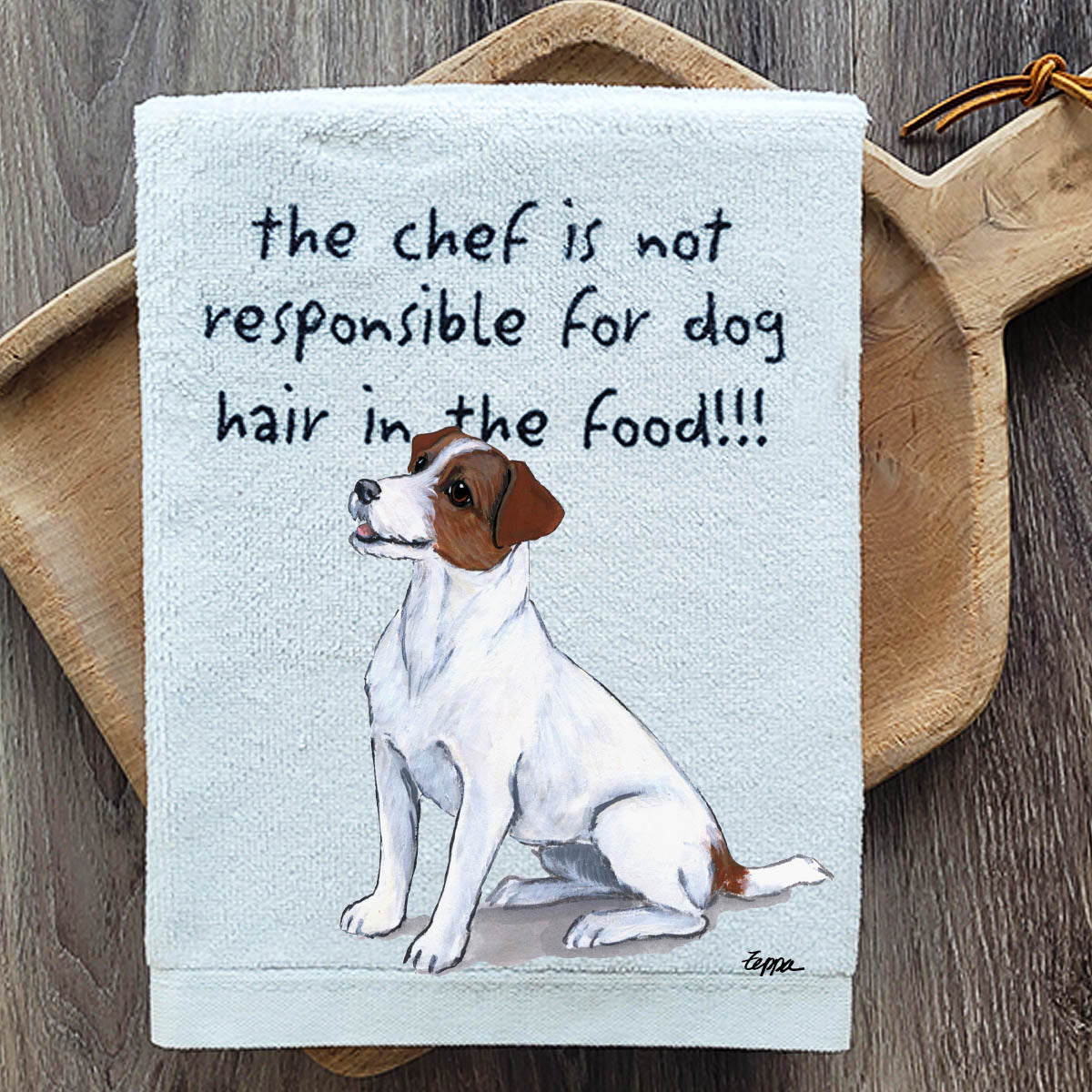 Pawsitively Adorable Jack Russell Kitchen Towel