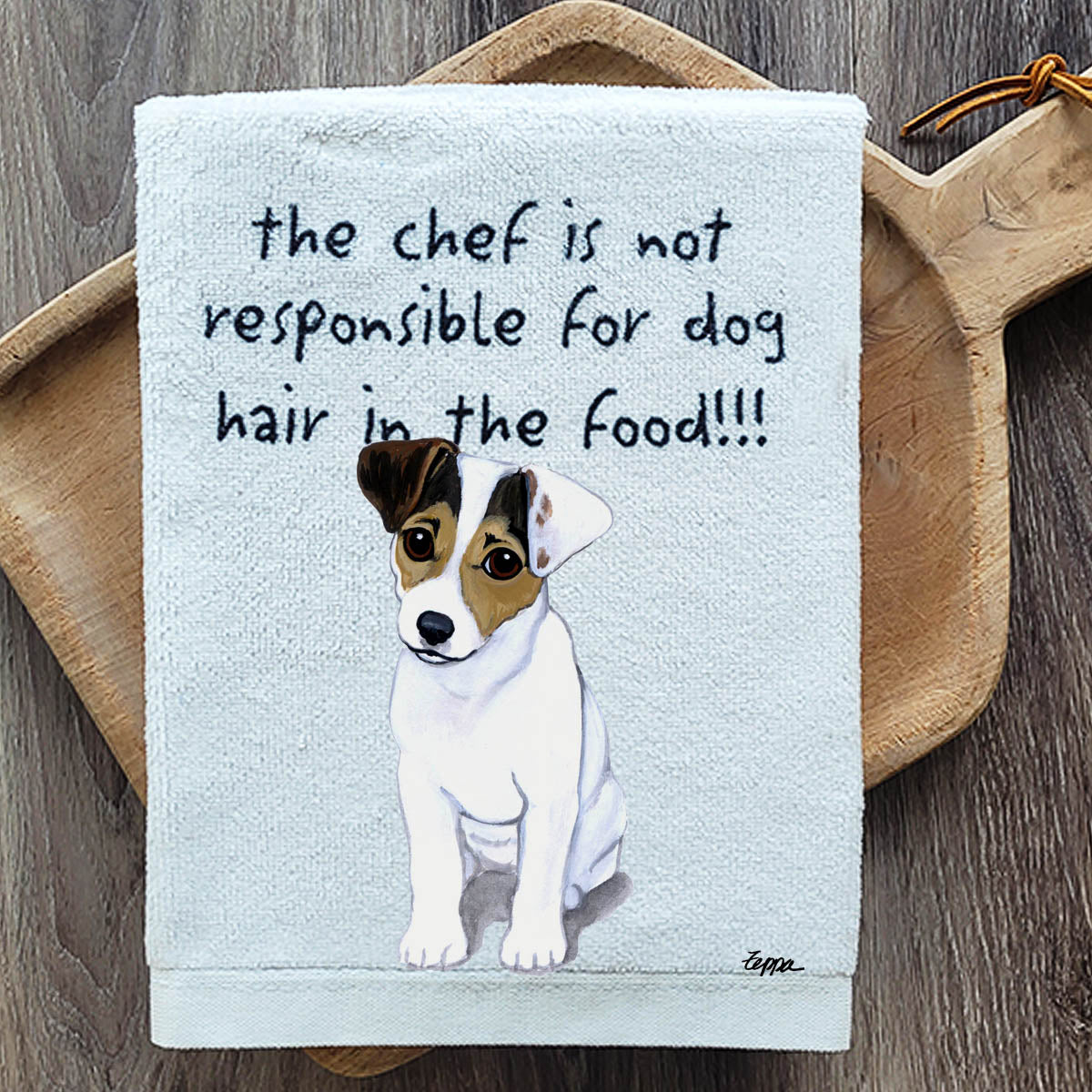 Pawsitively Adorable Jack Russell Puppy Kitchen Towel
