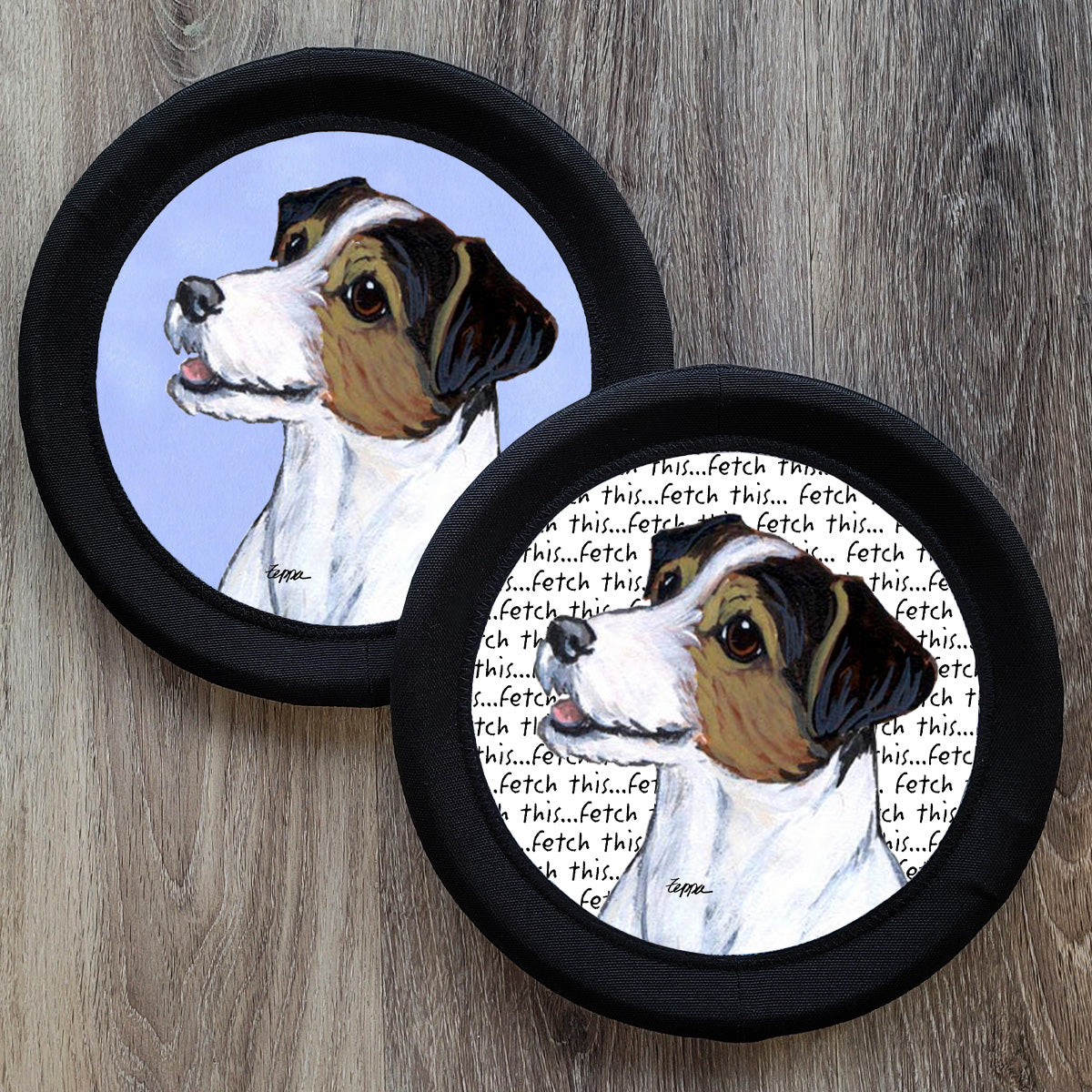 Tri Jack Russell Terrier FotoFrisby Flying Disk Dog Toy