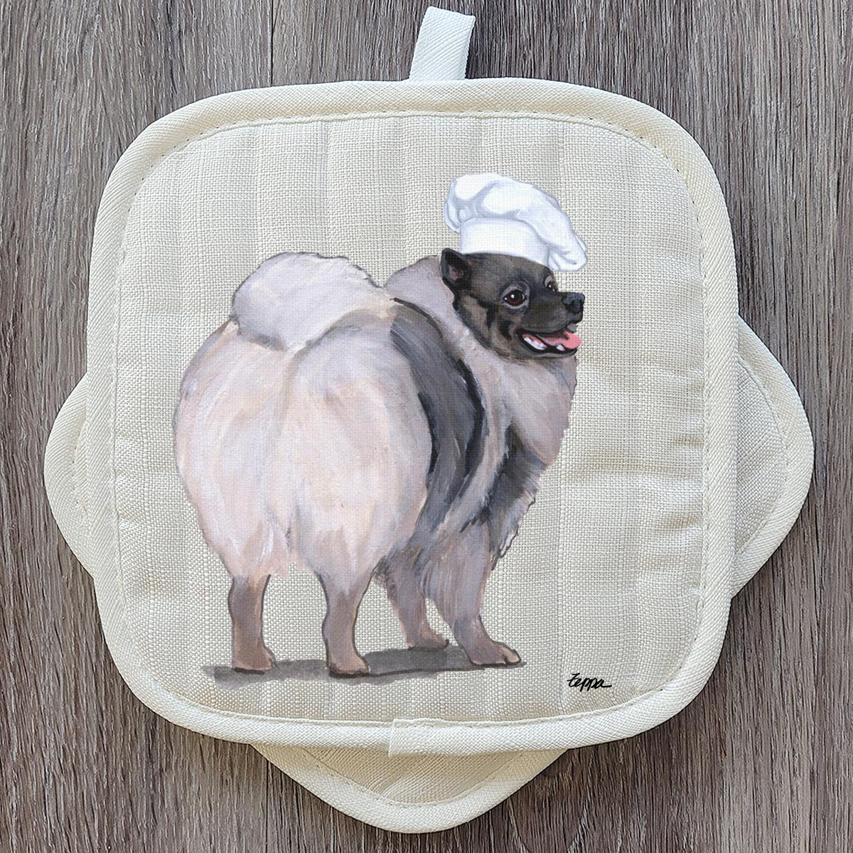 Keeshond Pot Holder Set