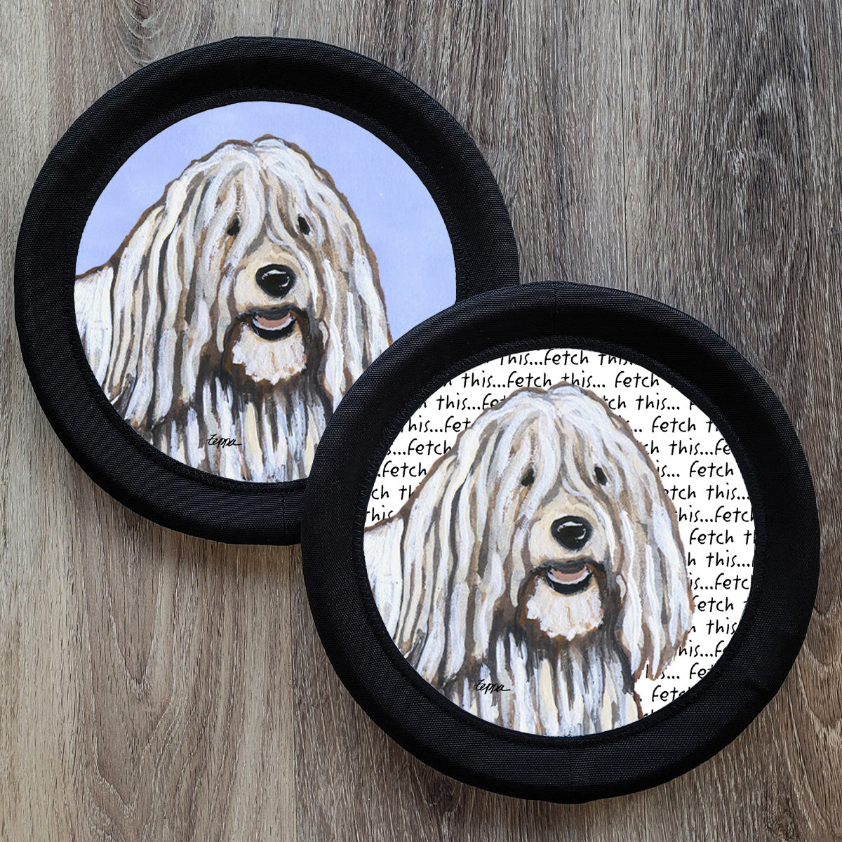 Komondor FotoFrisby Flying Disk Dog Toy