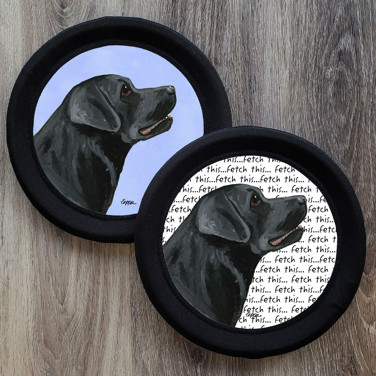Black Lab Profile FotoFrisby Flying Disk Dog Toy