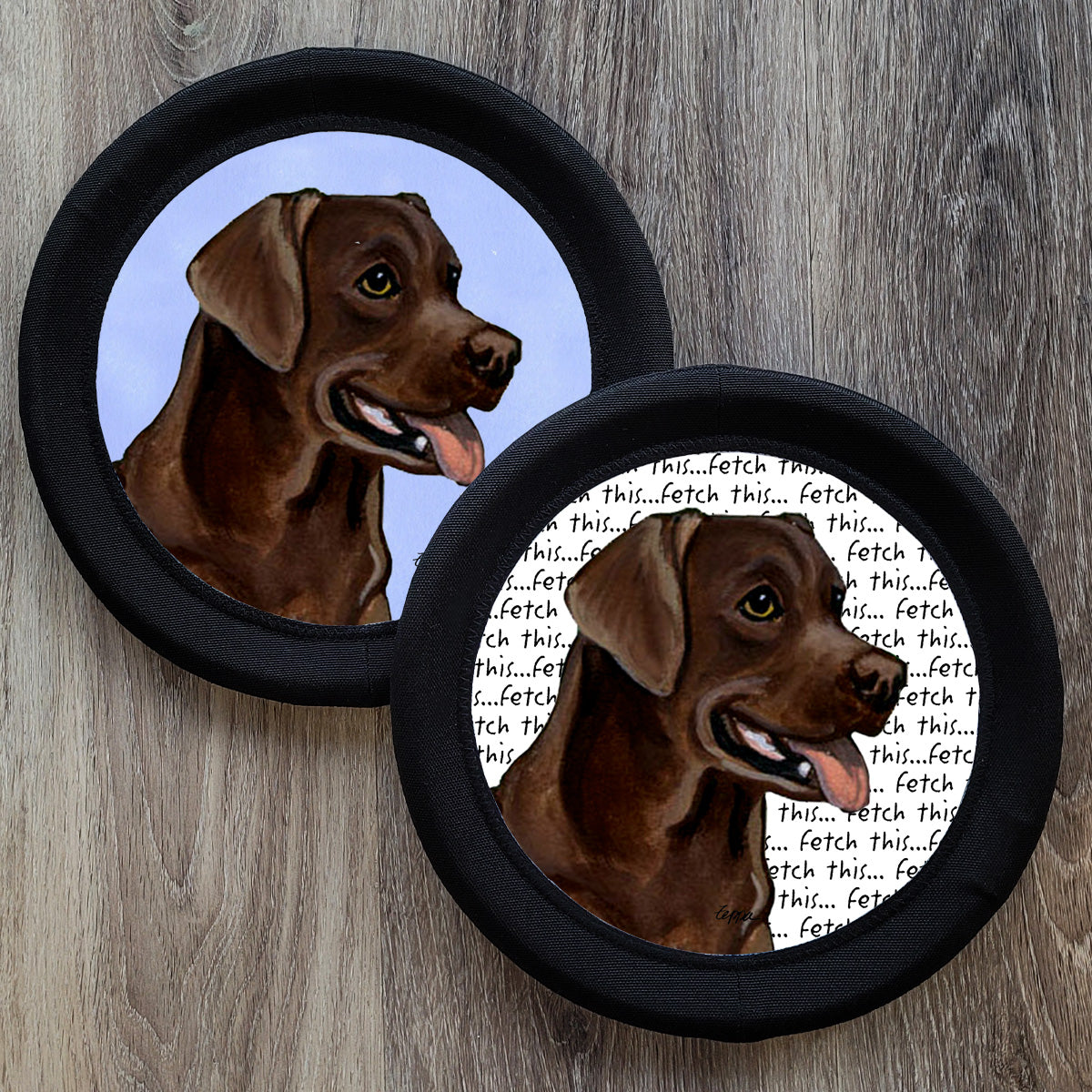Chocolate Labrador FotoFrisby Flying Disk Dog Toy