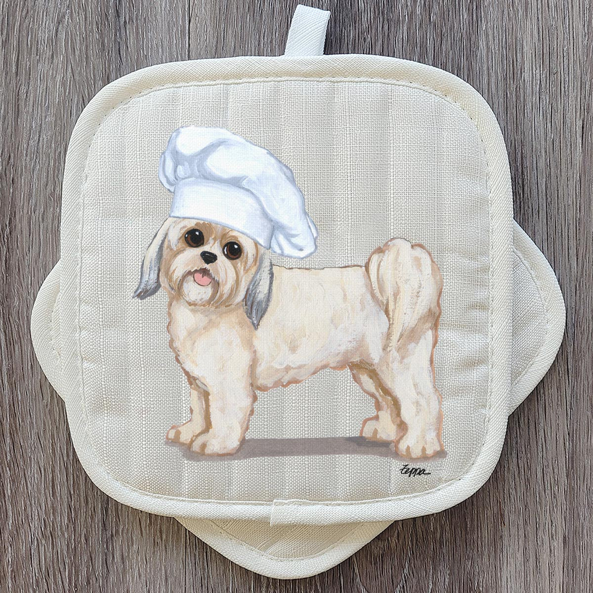 Lhasa Apso Pot Holder Set