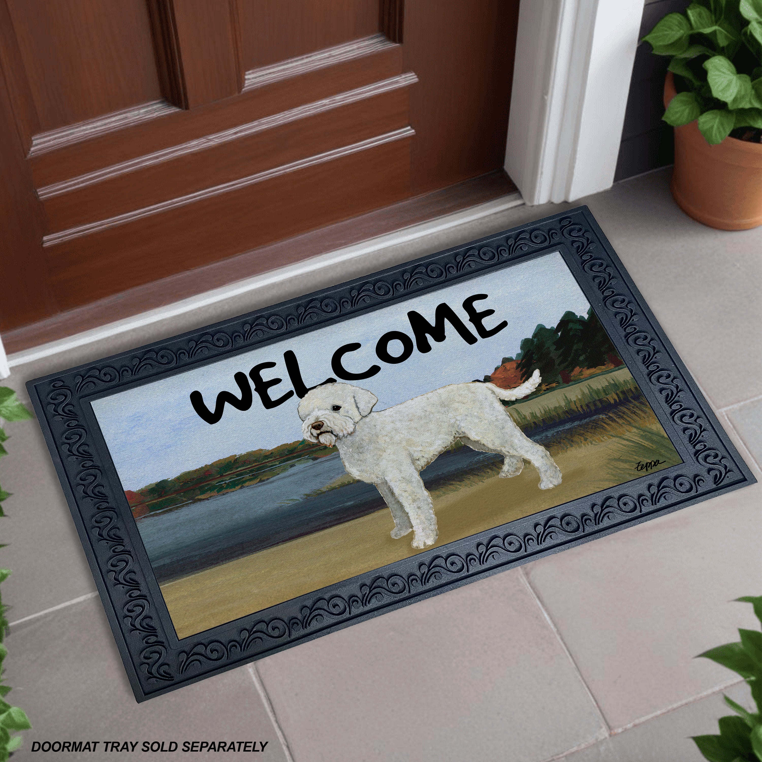 Lagatto Romagnolo Lake Scene Welcome Mat