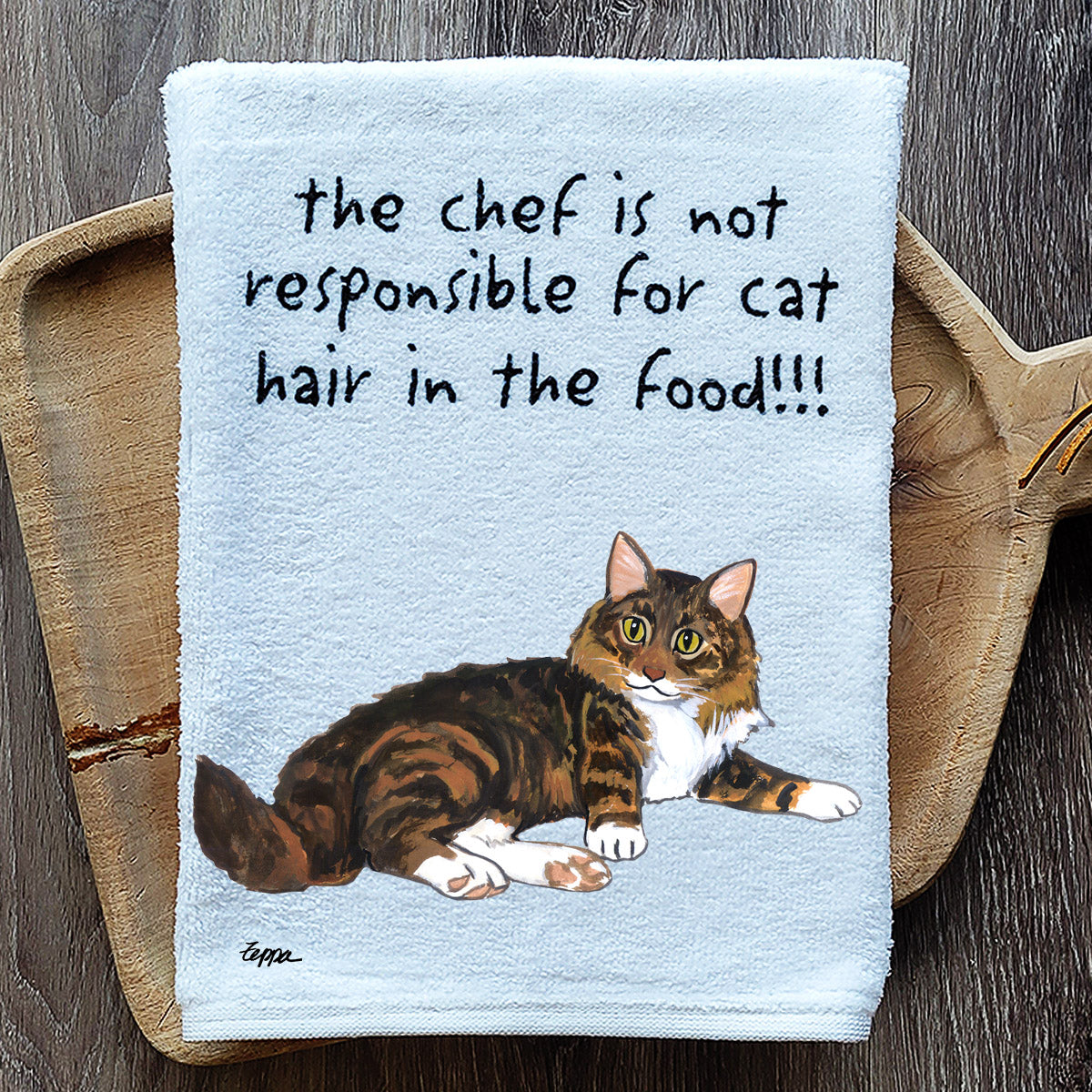 Pawsitively Adorable Maine Coon Kitchen Towel