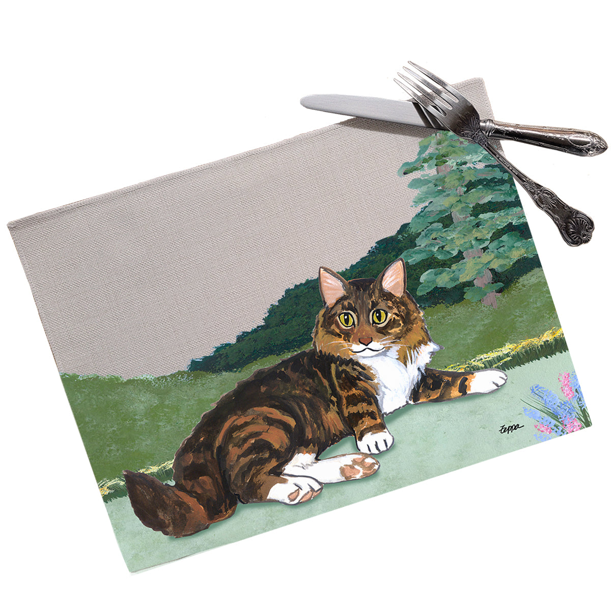 Maine Coon Cat  Scenic Placemats