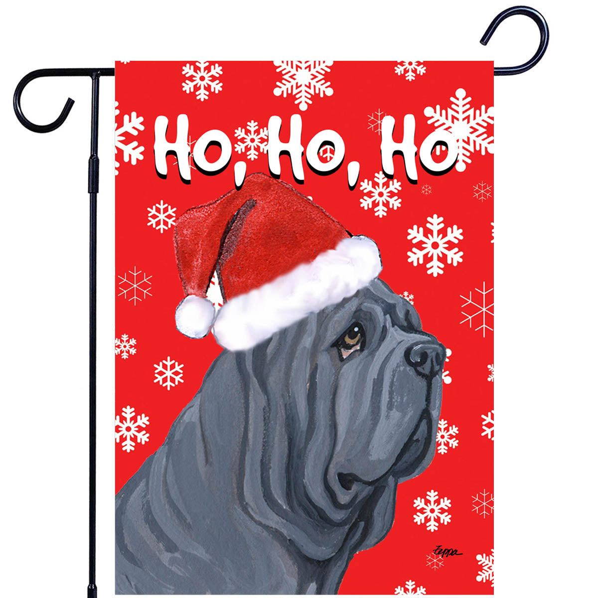 Neopolitan Mastiff Ho Ho Ho Garden Flag