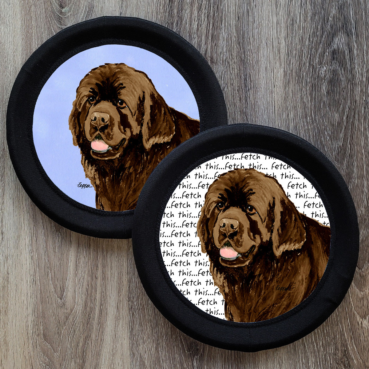 Brown Newfoundland FotoFrisby Flying Disk Dog Toy