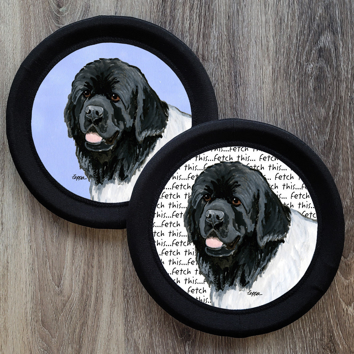 Landseer Newfoundland FotoFrisby Flying Disk Dog Toy