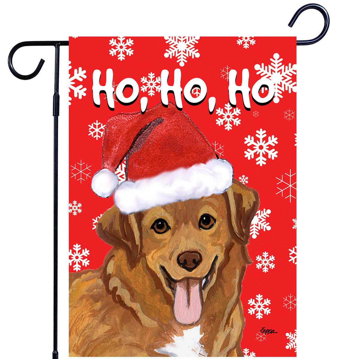 Nova Scotia Duck Tolling Retriever Ho Ho Ho Garden Flag