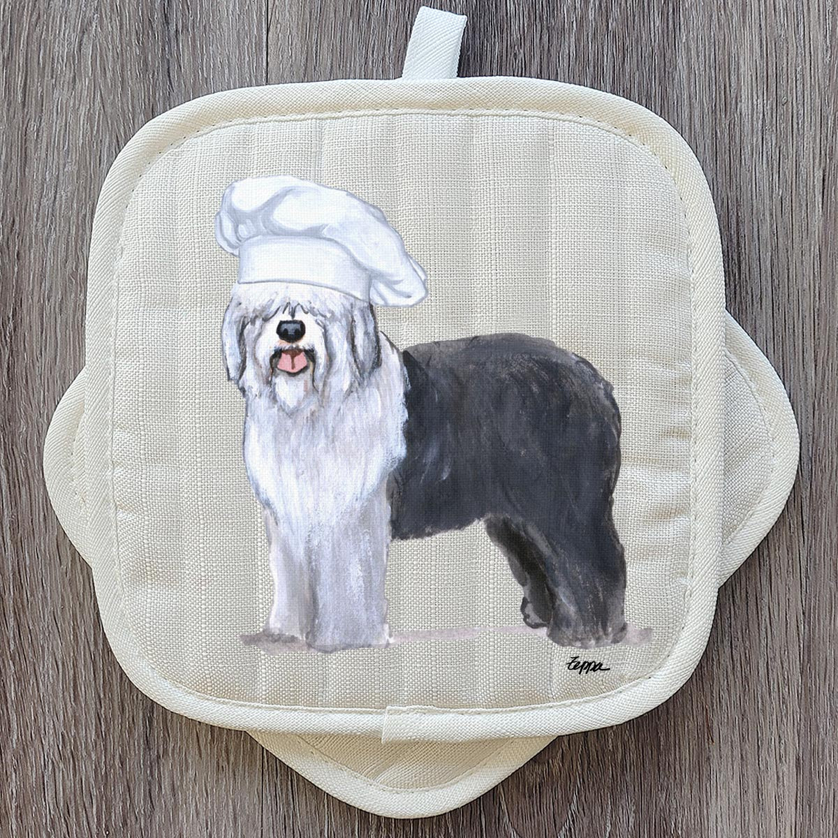 Old English Sheepdog Pot Holders