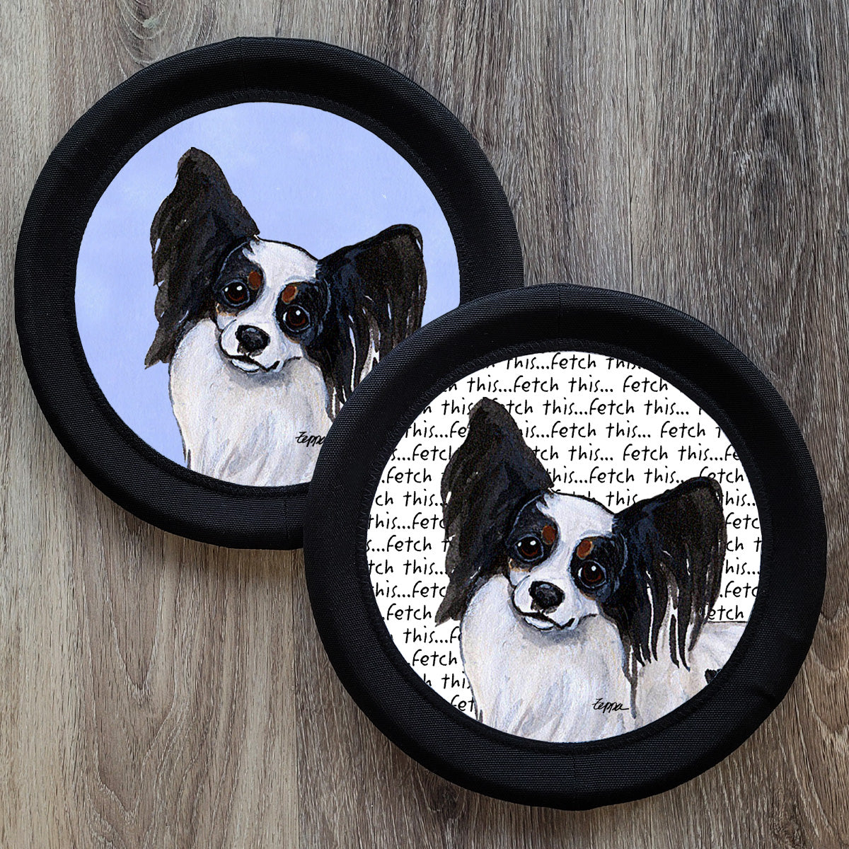 Papillon FotoFrisby Flying Disk Dog Toy