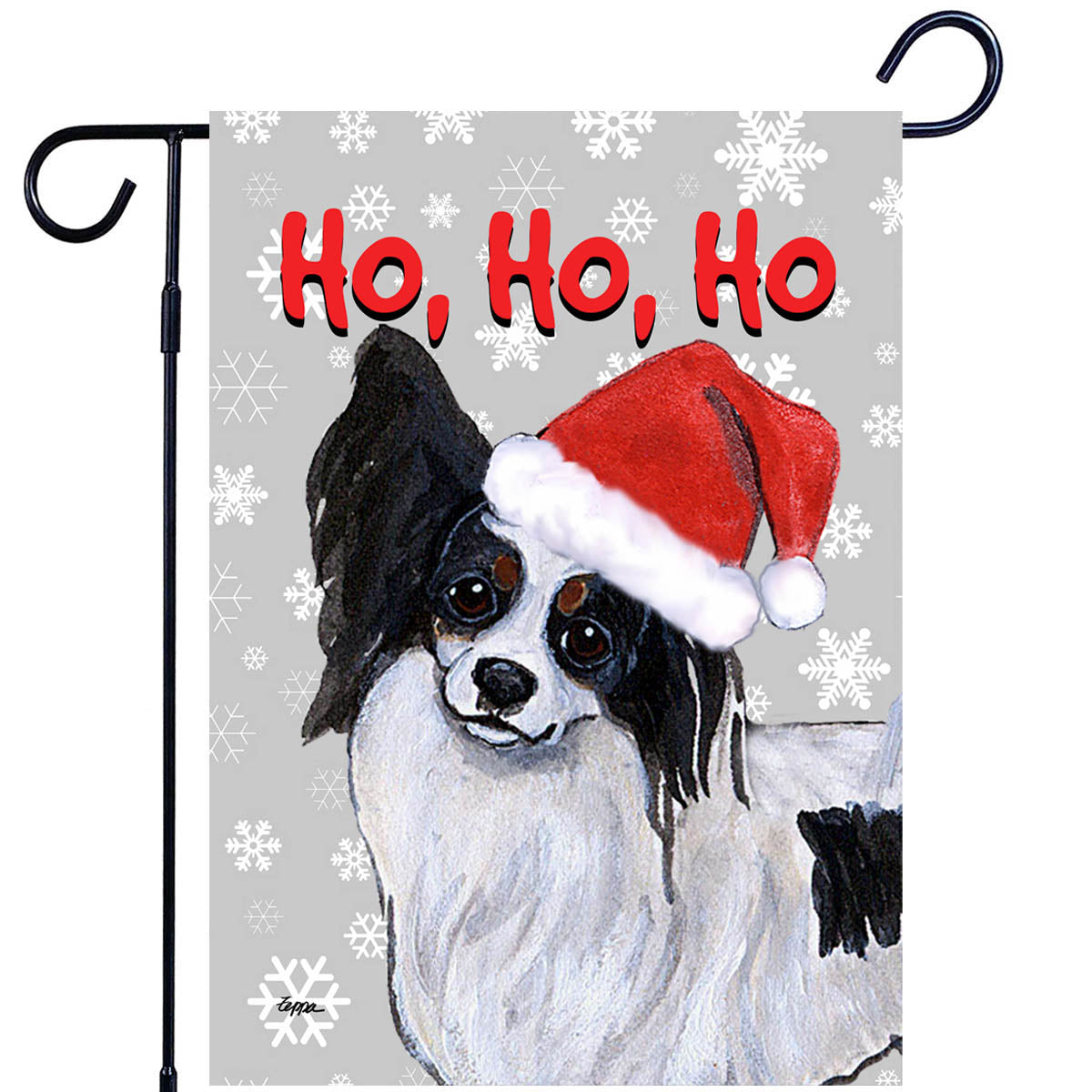 Papillon Ho Ho Ho Garden Flag