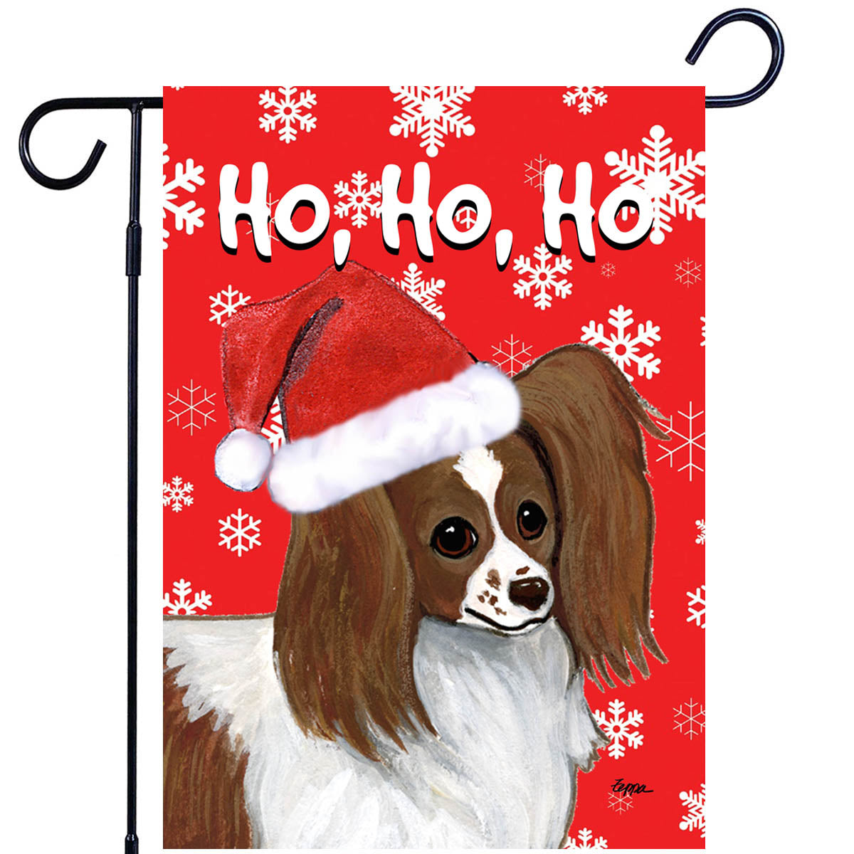 Papillon Ho Ho Ho Garden Flag