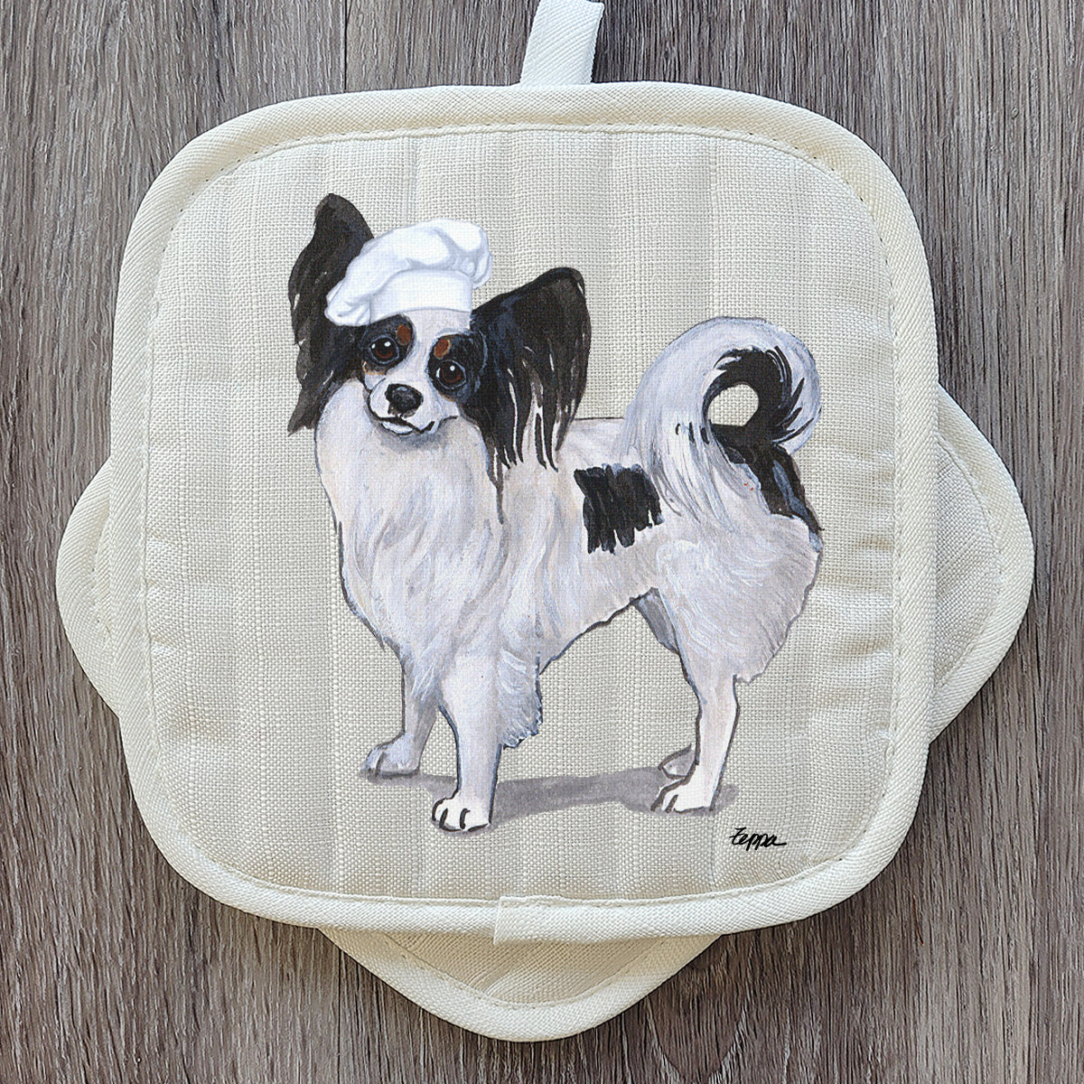 papillon pot holder set