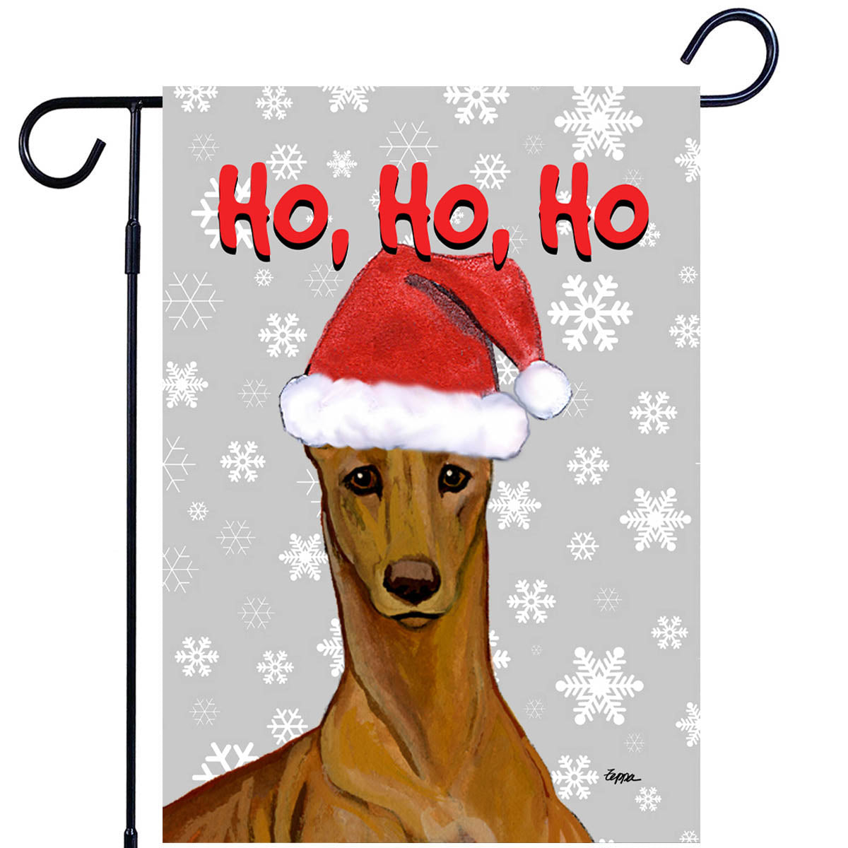 Pharaoh Hound Ho Ho Ho Garden Flag