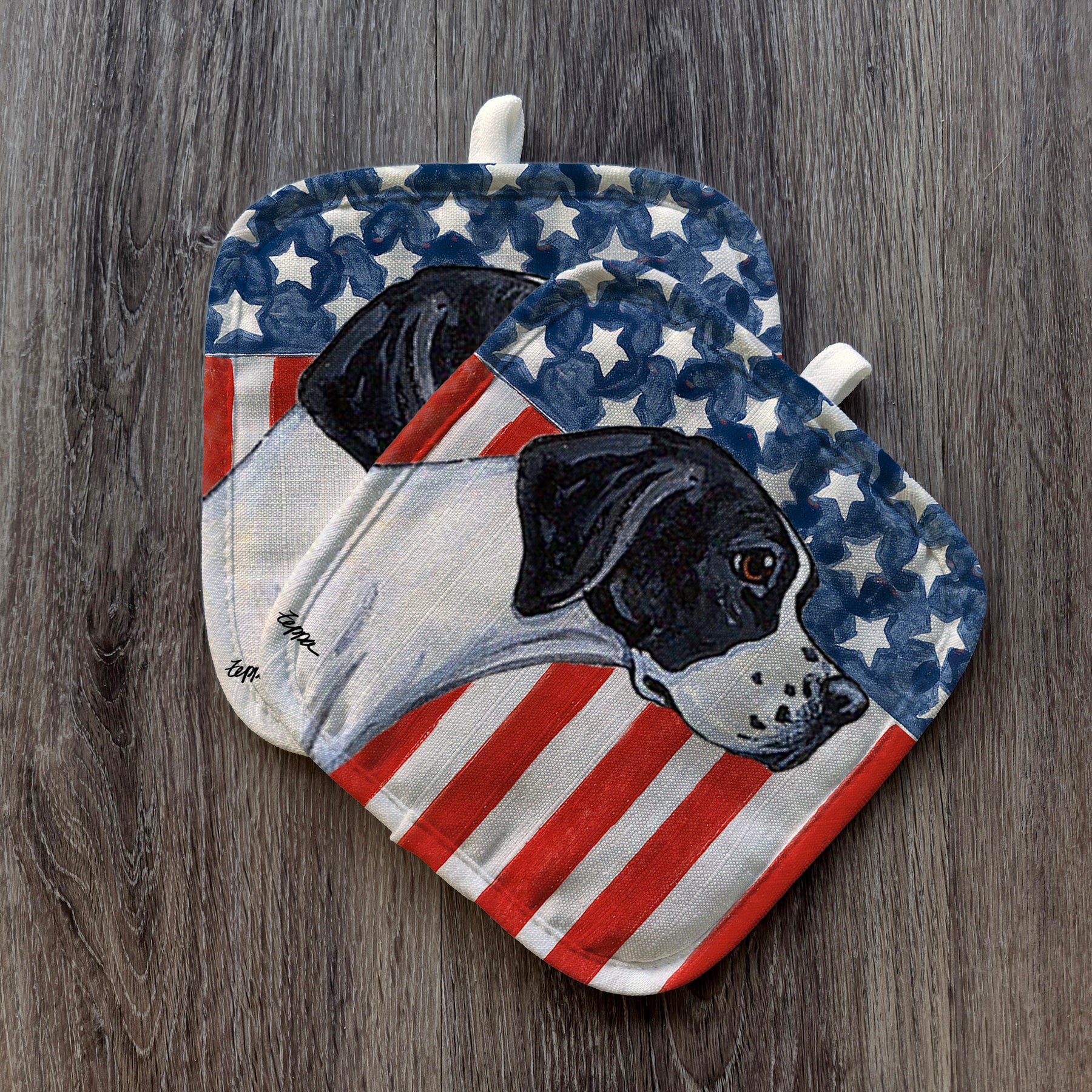 Pointer Americana Pot Holders