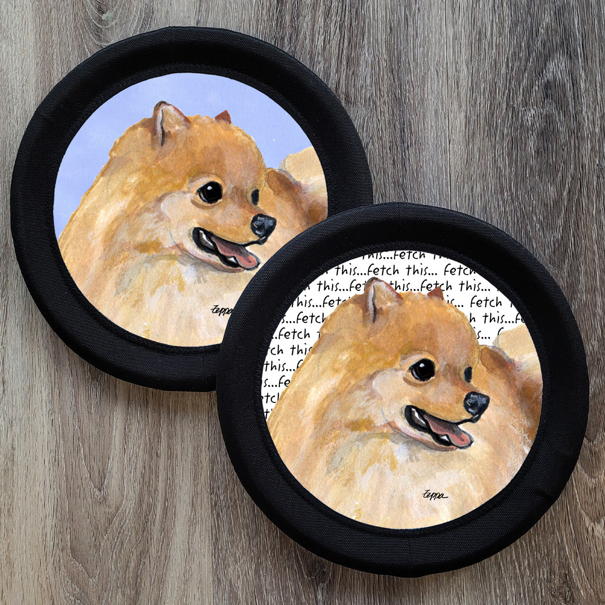 Pomeranian FotoFrisby Flying Disk Dog Toy