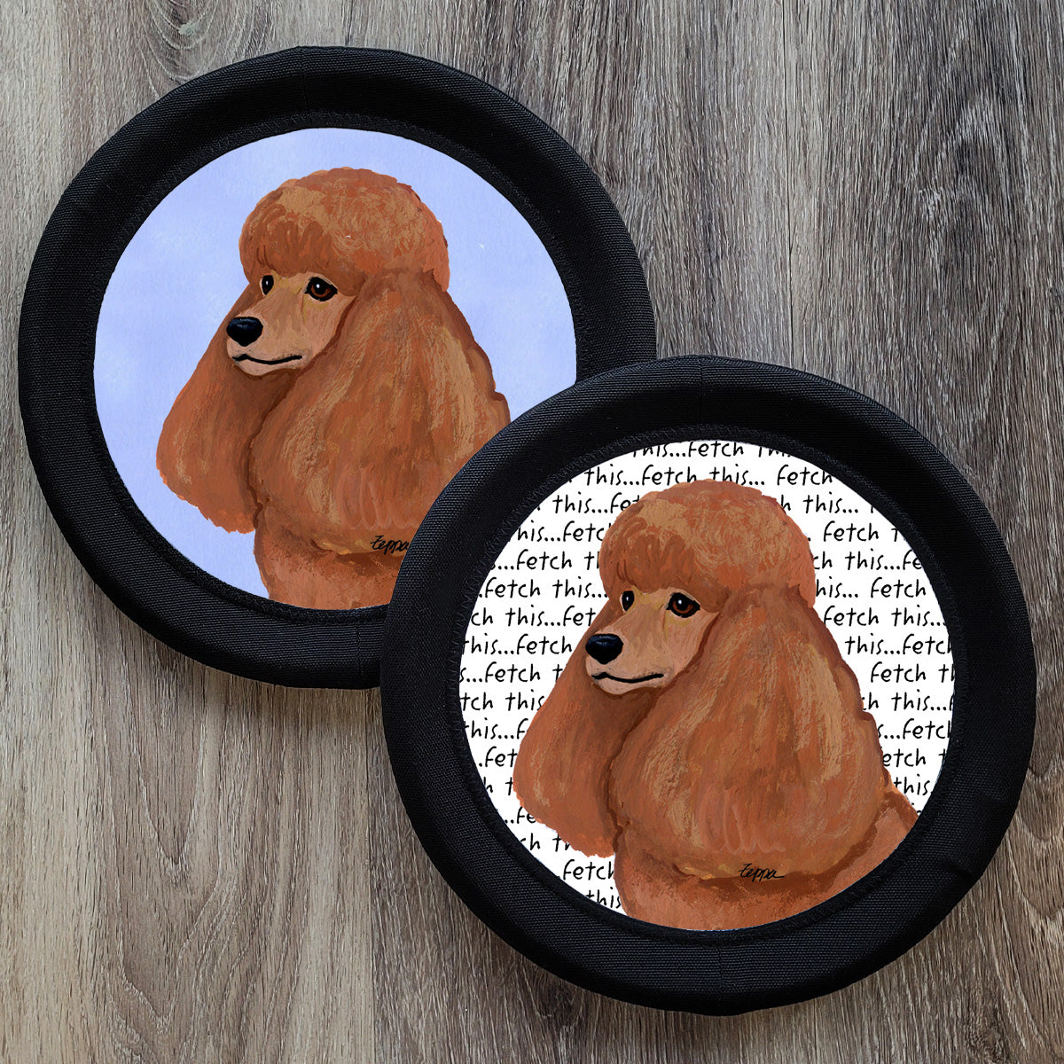 Apricot Poodle FotoFrisby Flying Disk Dog Toy