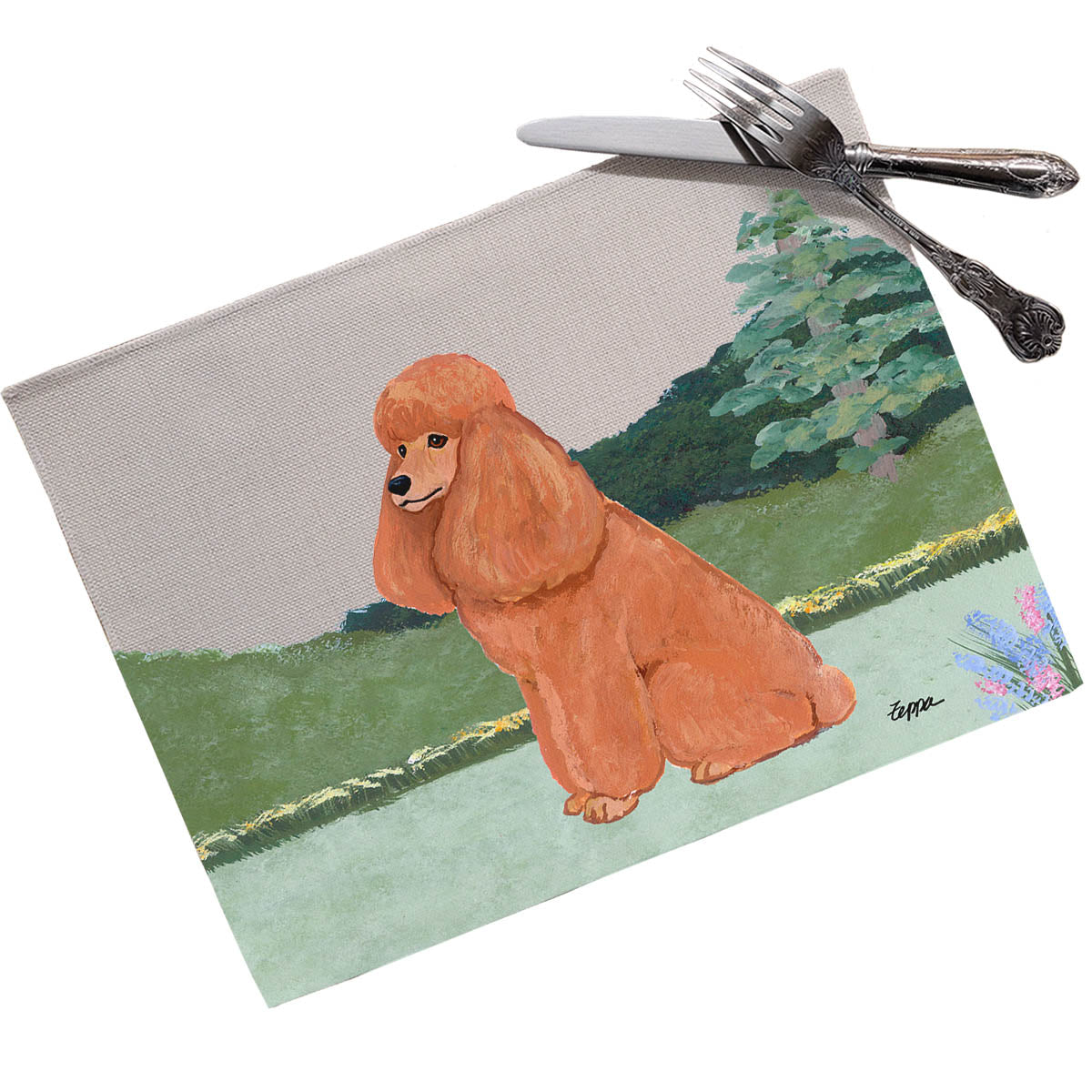 Poodle Scenic Placemats