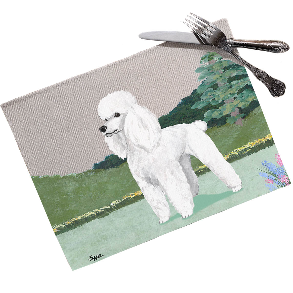 Poodle Scenic Placemats