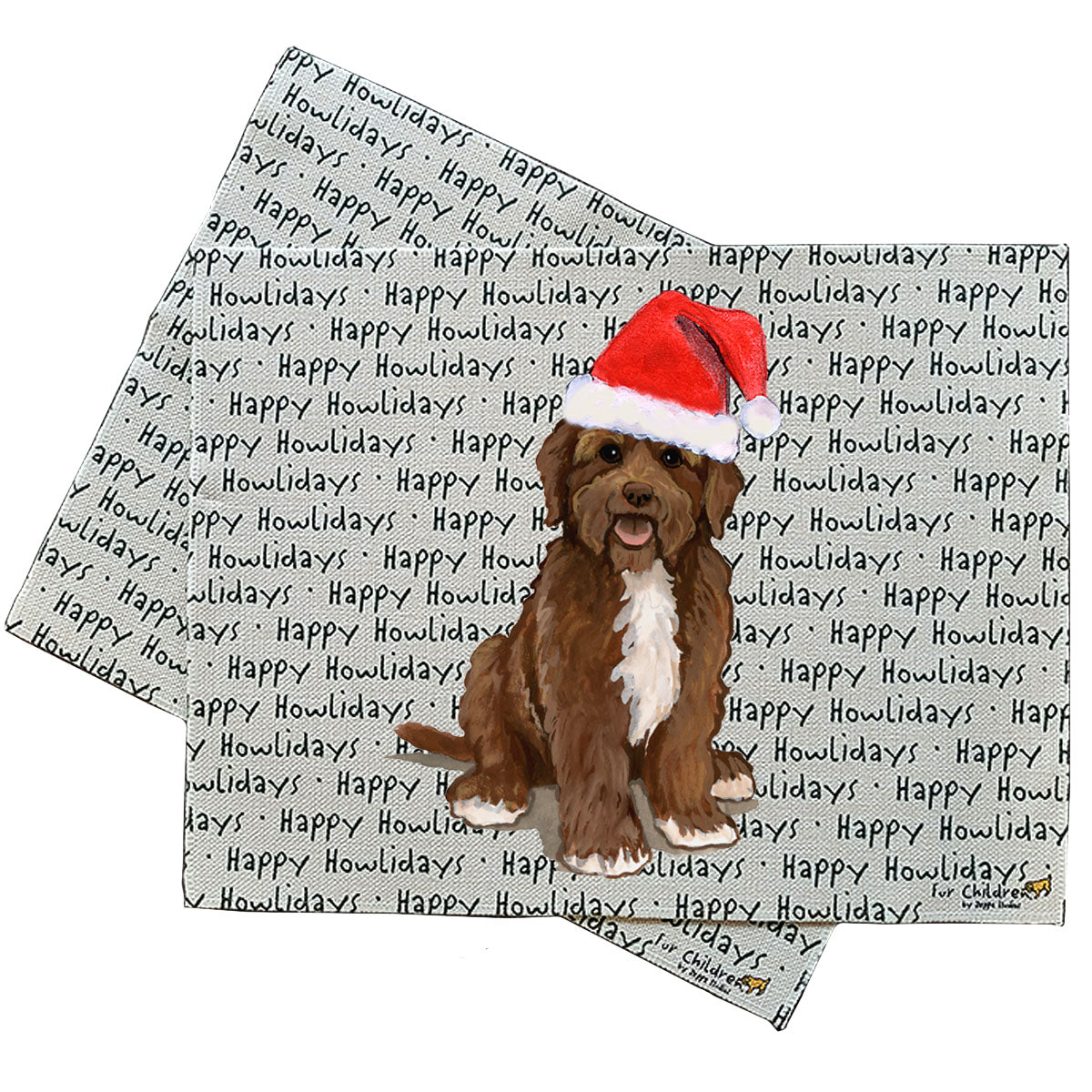 Portuguese Water Dog Howliday Placemats