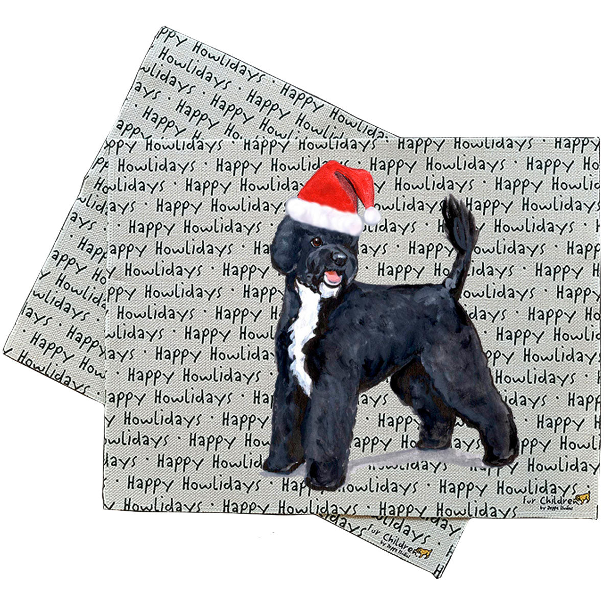 Portuguese Water Dog Howliday Placemats